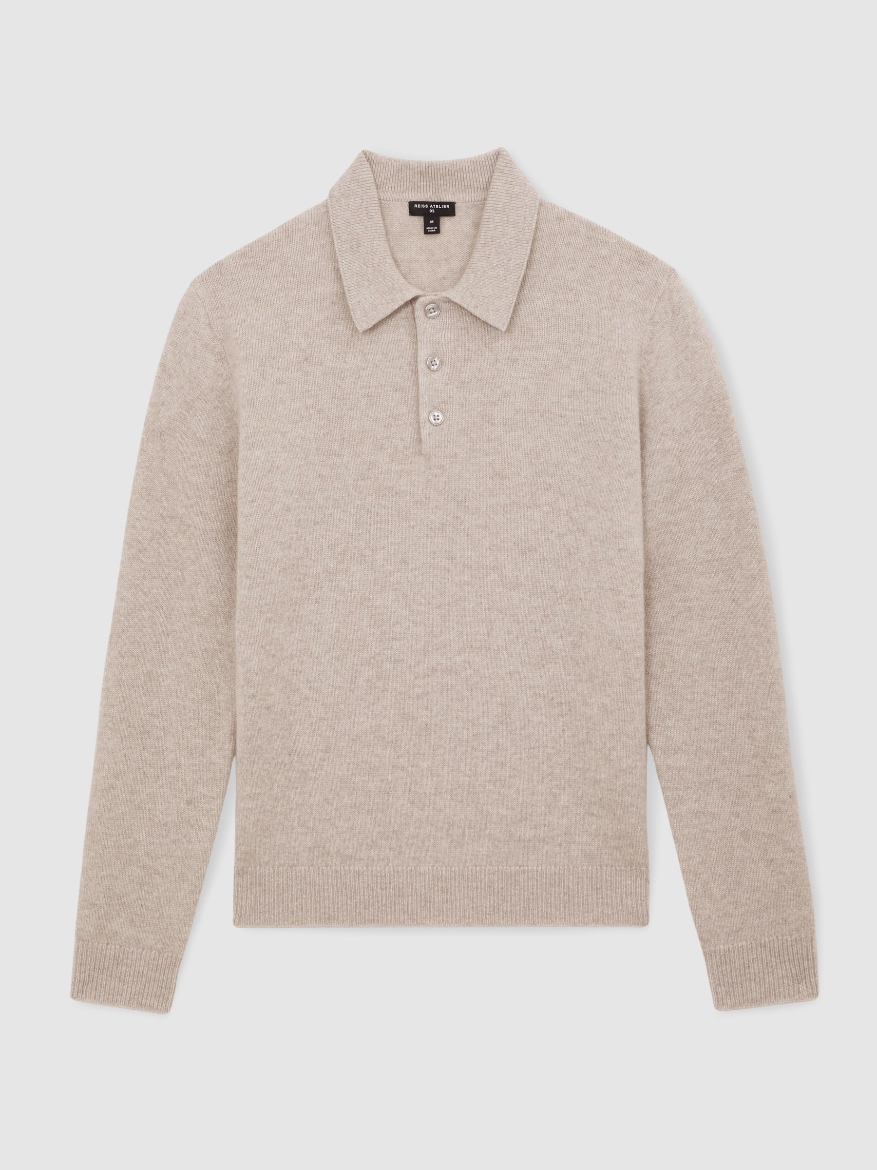Polo Shirt in Oatmeal - Image 2 of 6