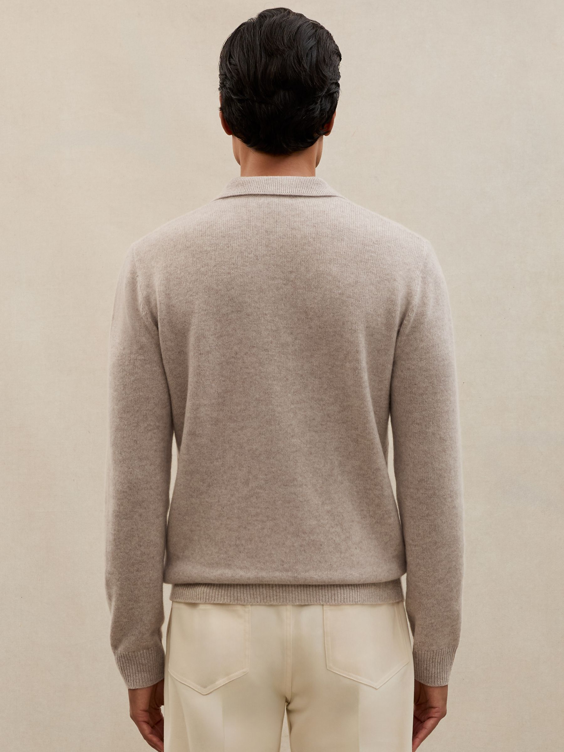 Polo Shirt in Oatmeal - Image 5 of 6