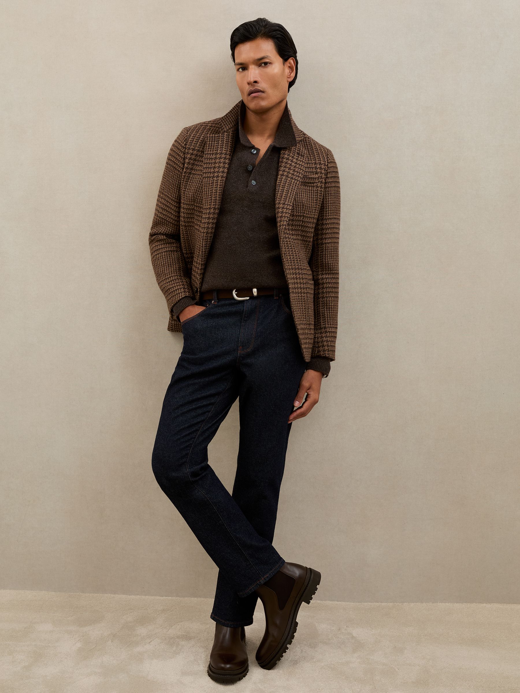 Polo Shirt in Chocolate Brown - Image 5 of 6