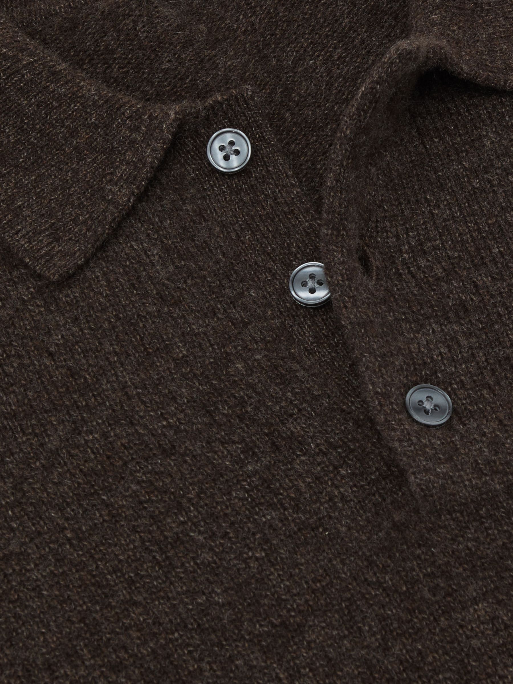 Polo Shirt in Chocolate Brown - Image 6 of 6