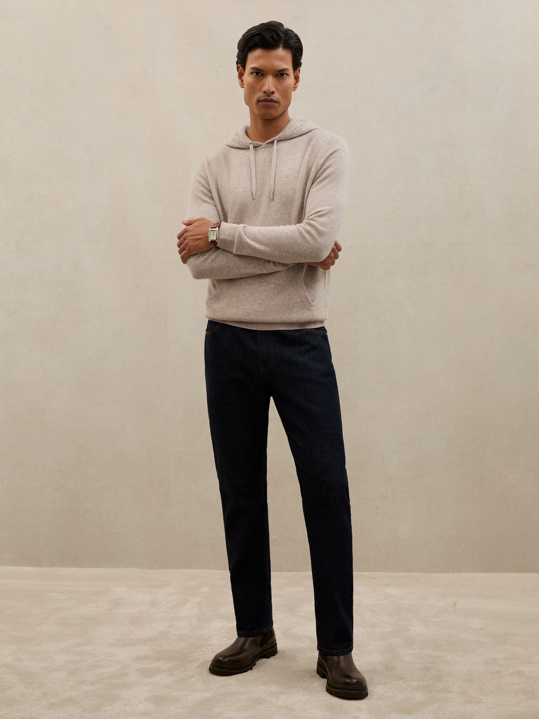 Hoodie in Oatmeal - Image 3 of 6