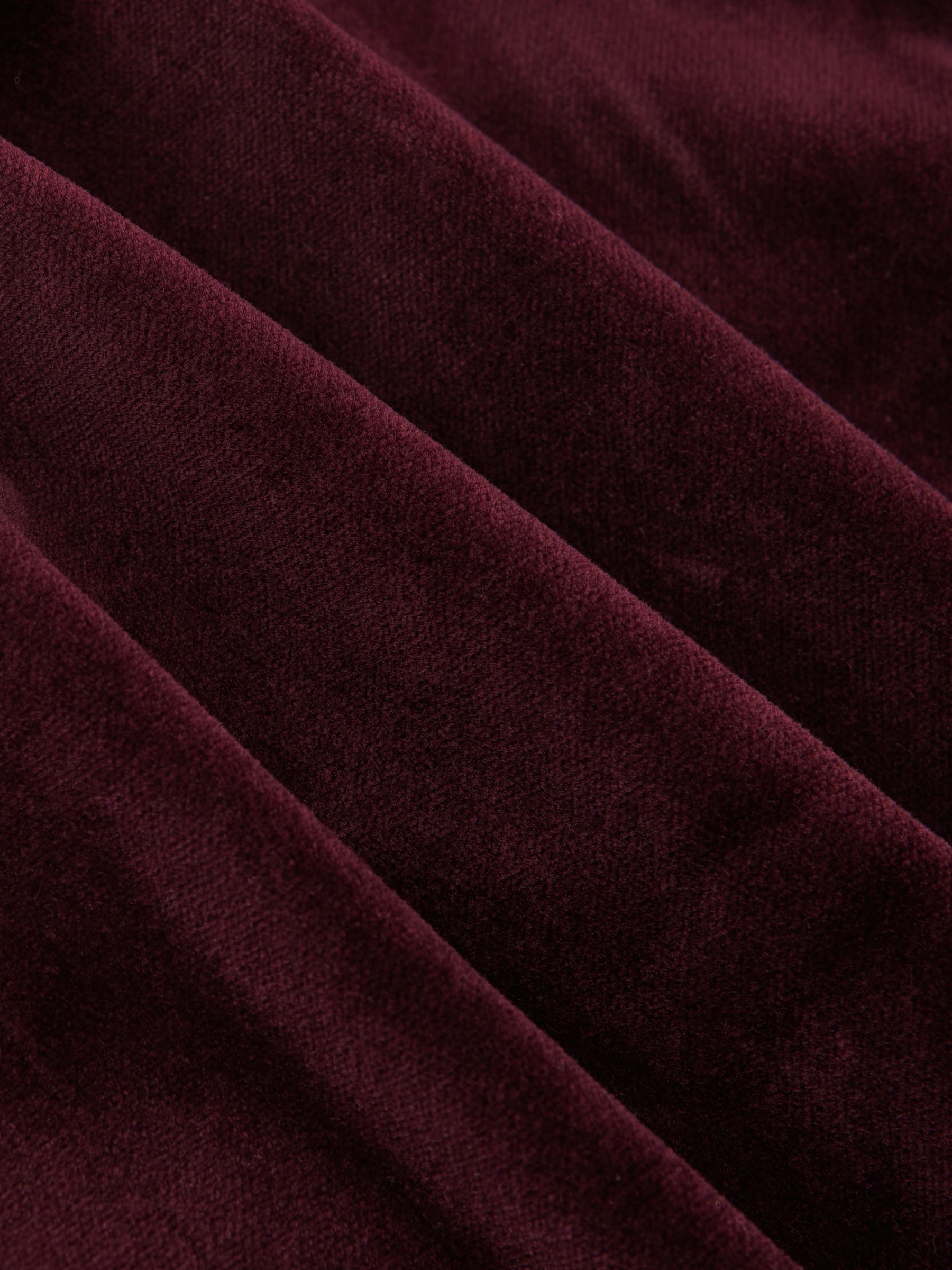 Single-Breasted Velvet Blazer Tailored-Fit in Bordeaux - Image 8 of 8