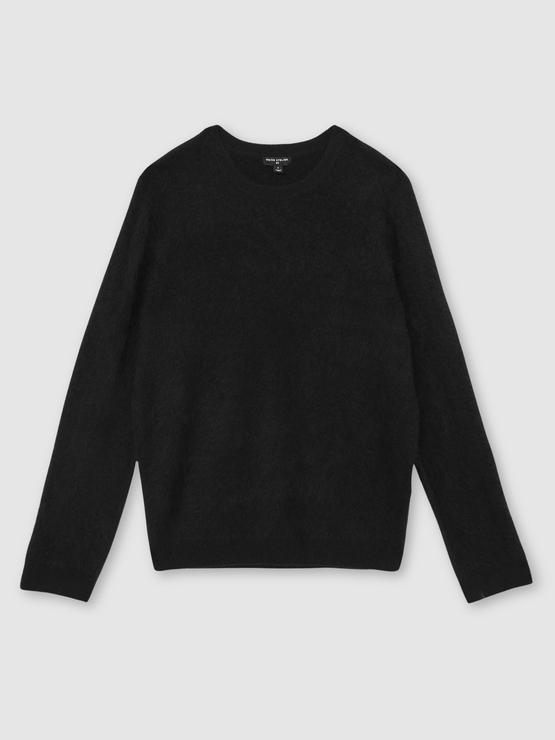 Atelier Brushed-Cashmere Crew Jumper in Black - image 1