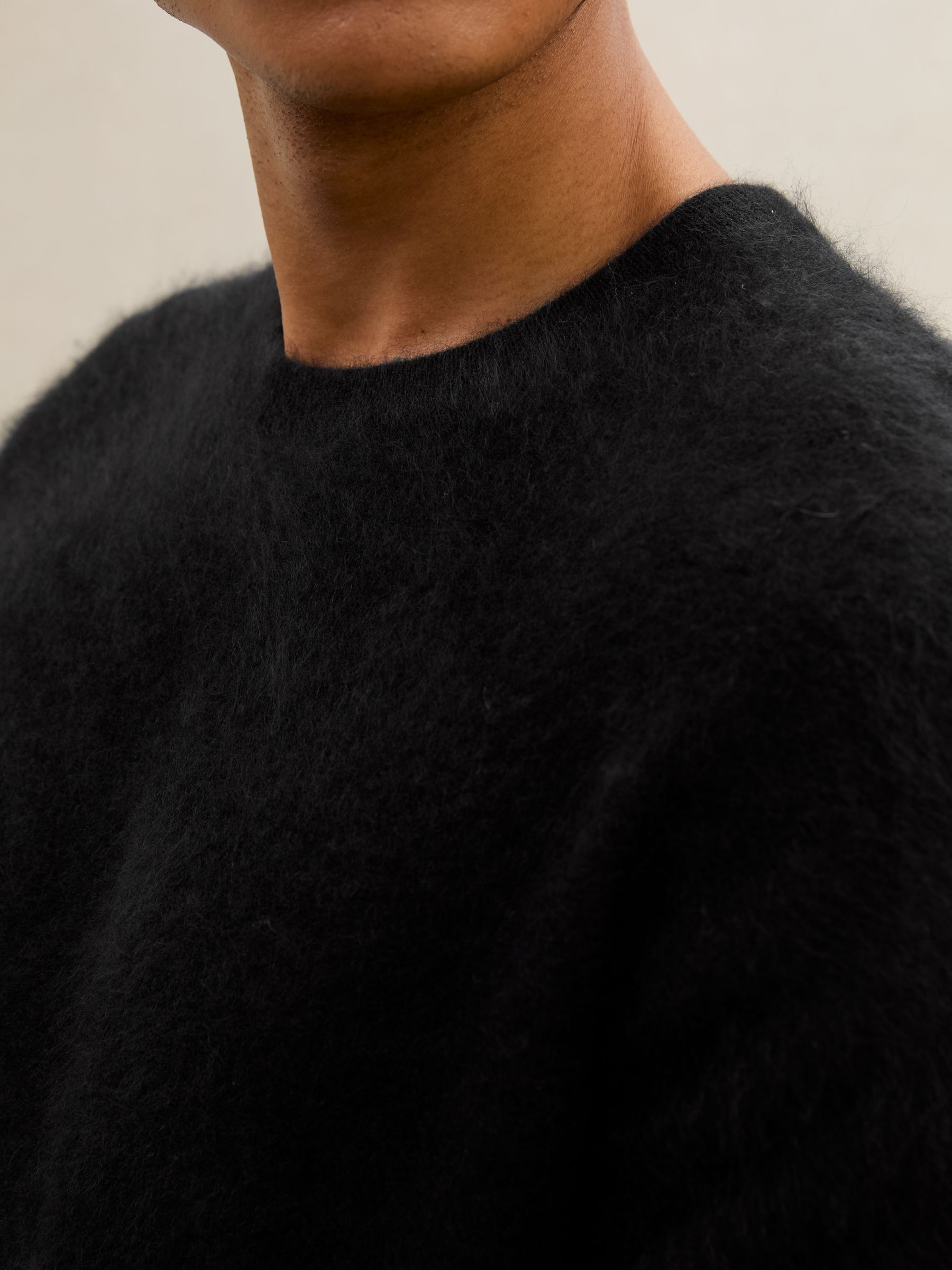Atelier Brushed-Cashmere Crew Jumper in Black - image 5