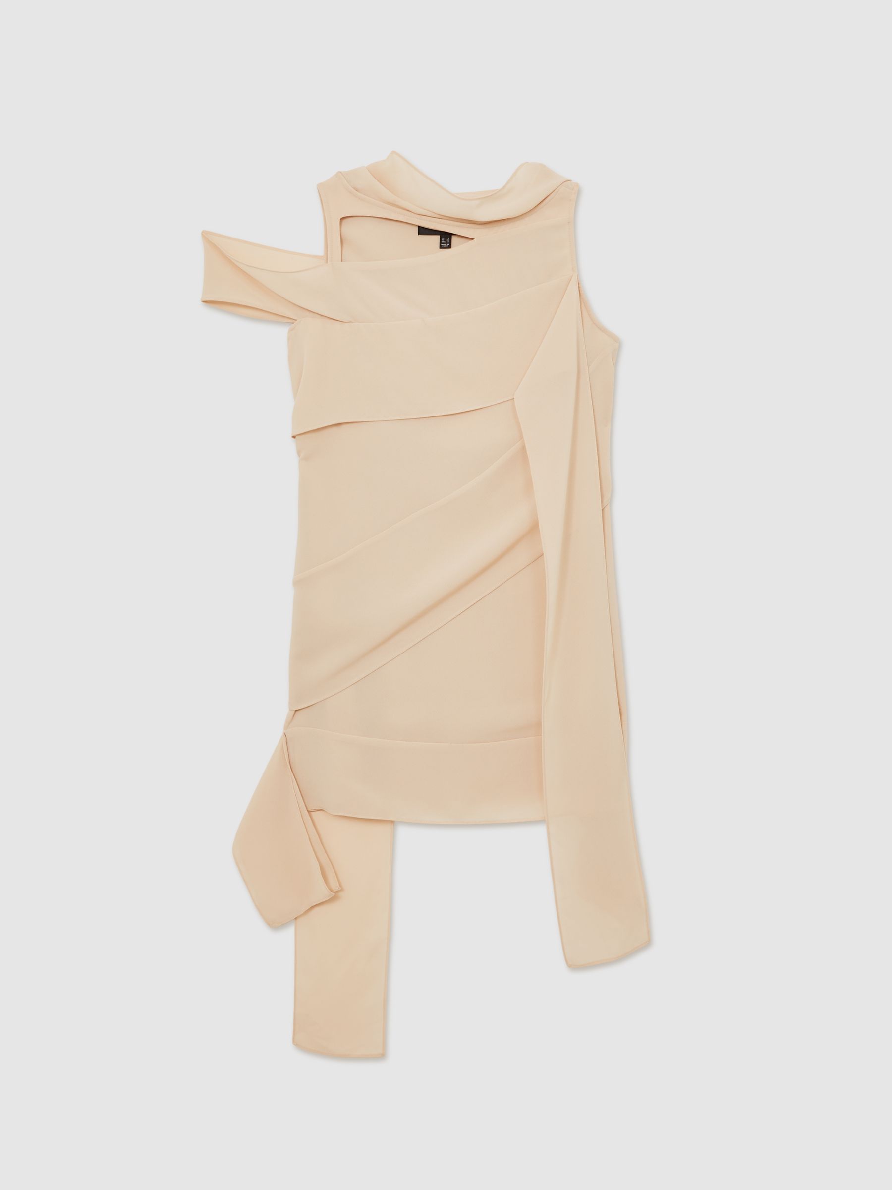 Reiss | Royal Ballet Panel Shift Dress in Pale Pink - Image 2 of 5