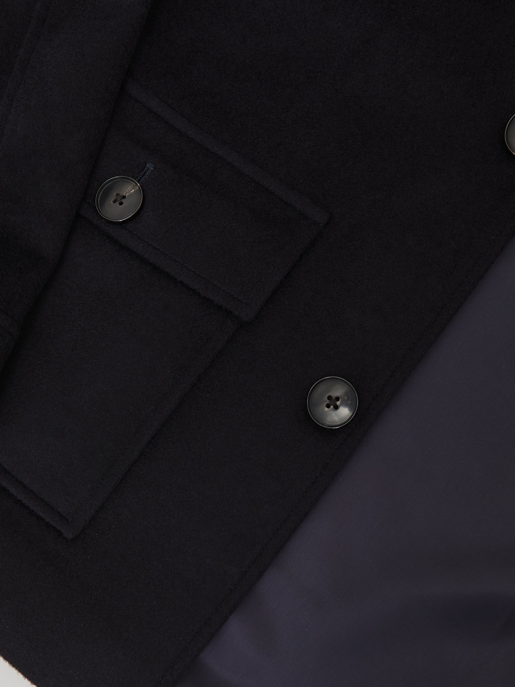 Atelier 100% Cashmere Field Jacket in Navy - image 4