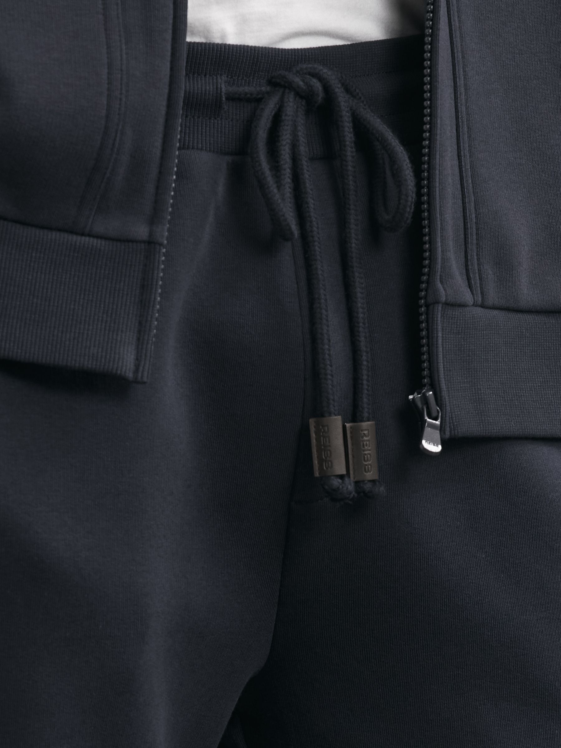 Cotton-Blend Drawstring Joggers in Navy - Image 3 of 6