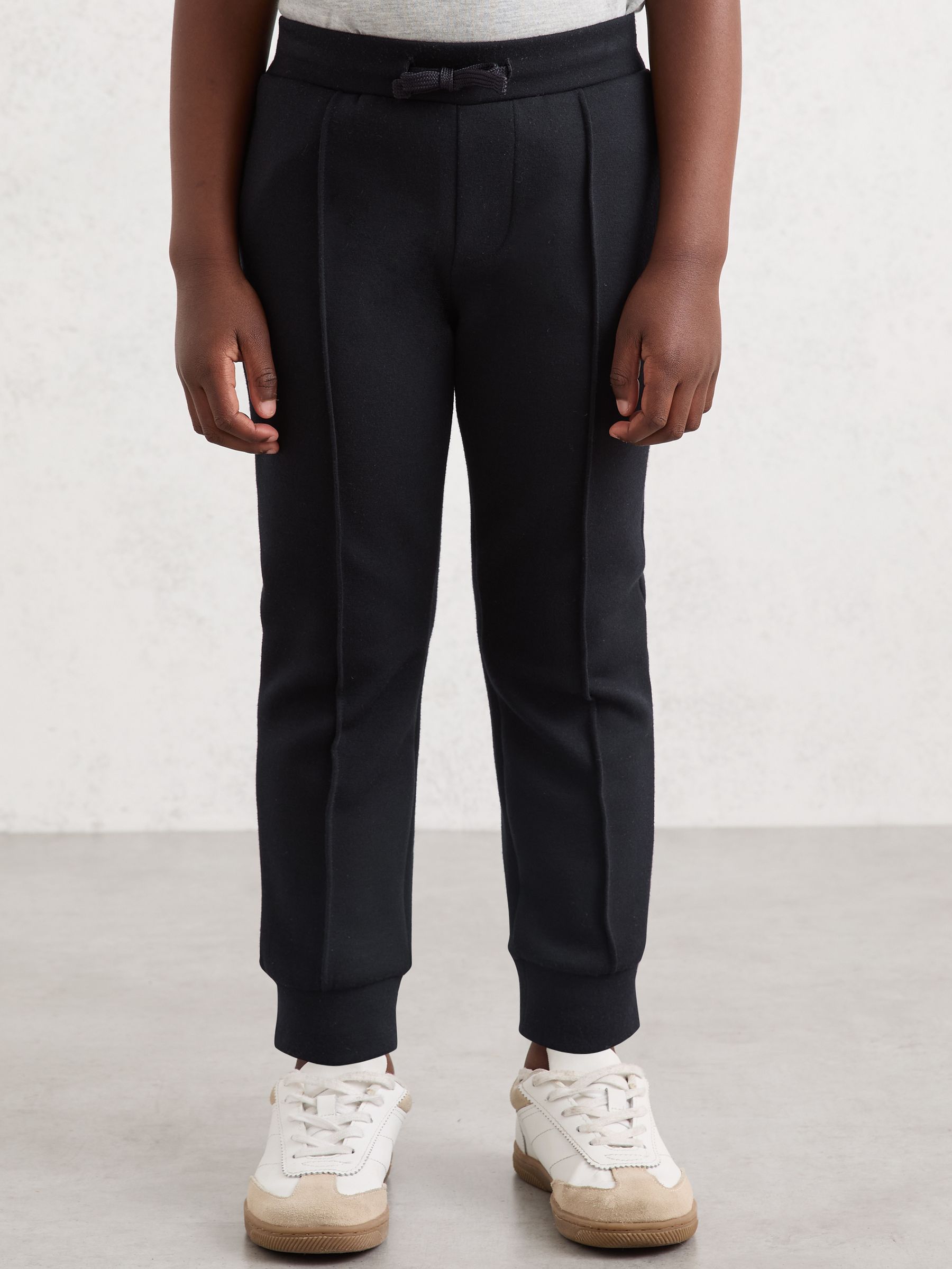 3-9 yrs Interlock Drawstring Joggers in Navy Blue - Image 3 of 4