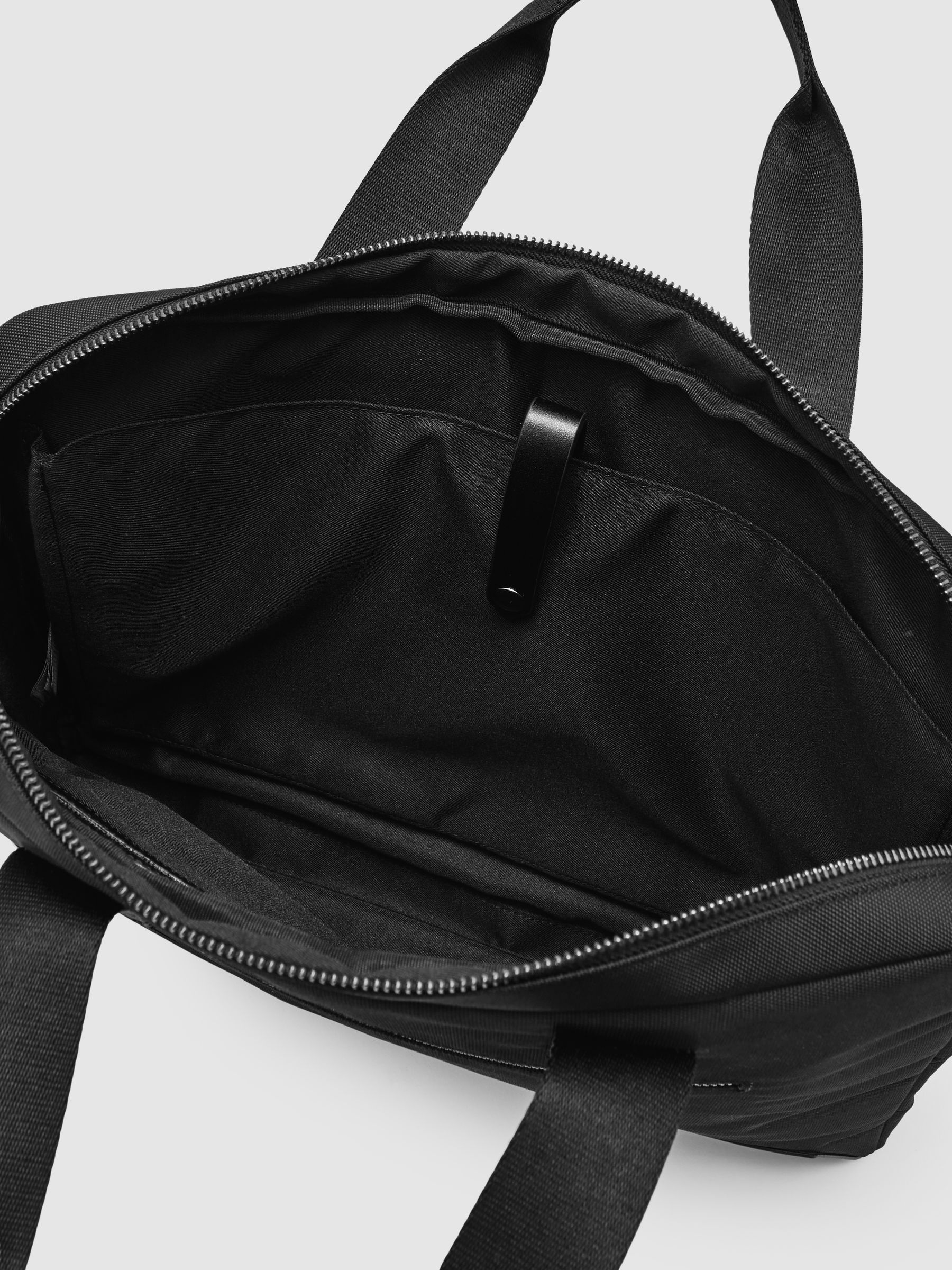 Woven Briefcase in Black - Image 3 of 6