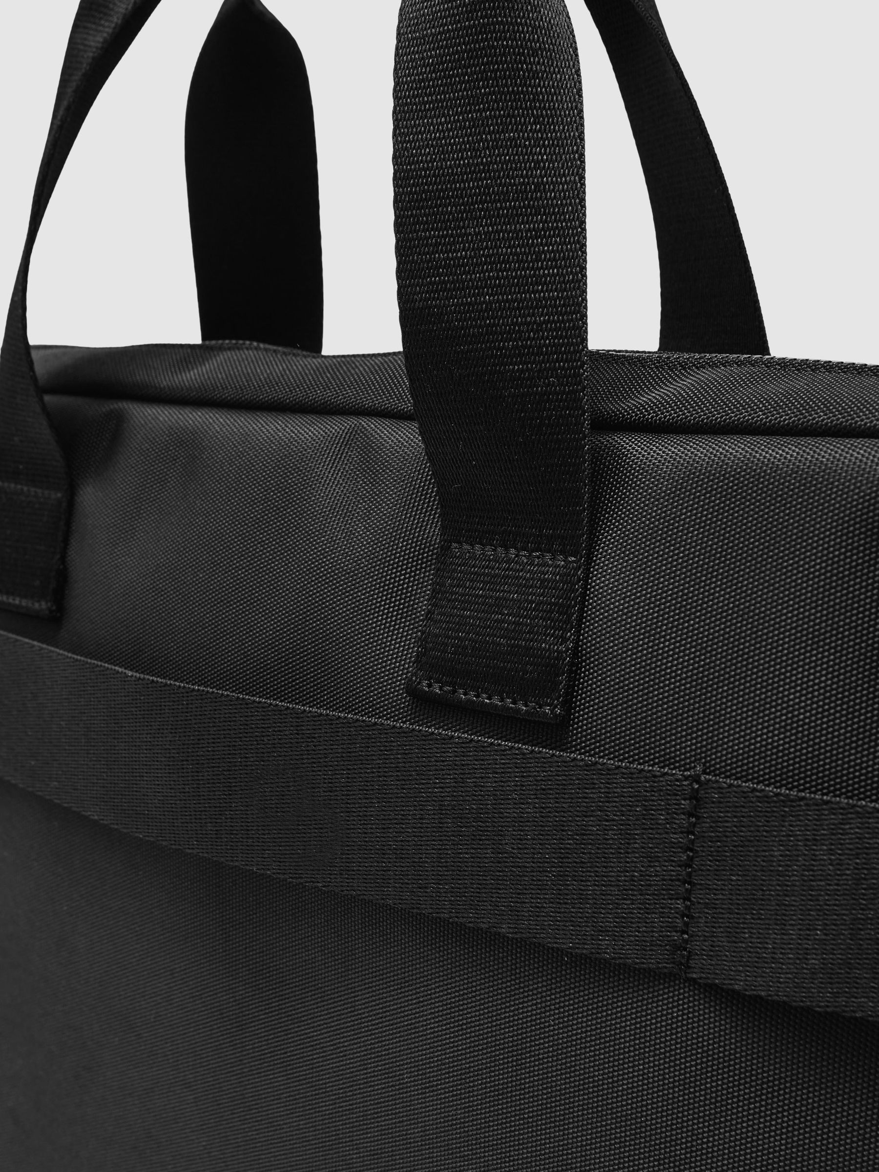 Woven Briefcase in Black - Image 5 of 6