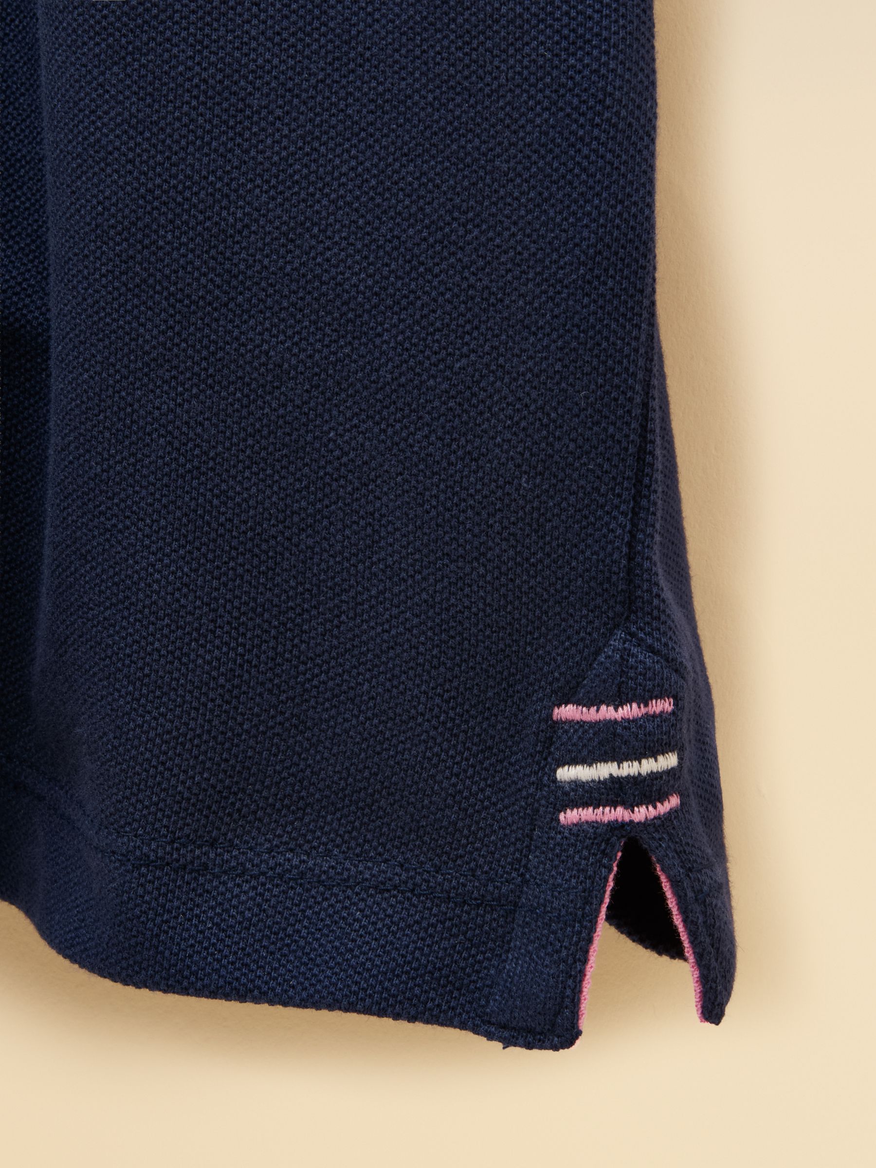 Boys' Woody Navy Blue Short Sleeve Cotton Polo Shirt - Image 4 of 5