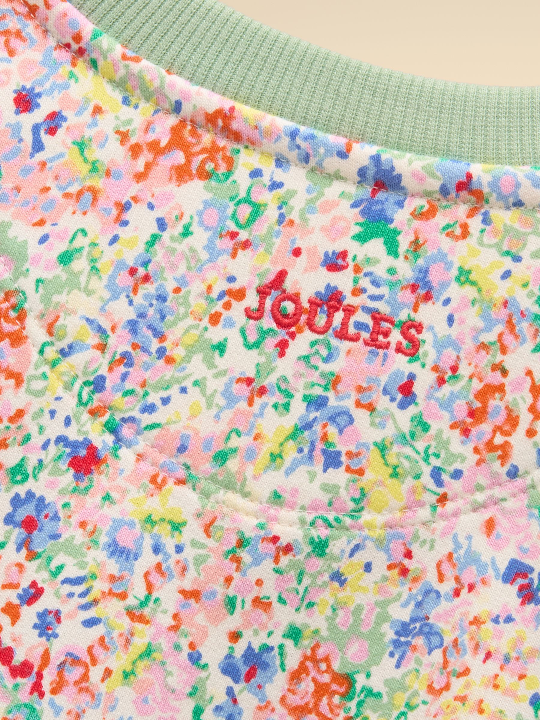 Girls' Emma Cream Ditsy Long Sleeve Sweater Dress - Image 5 of 5