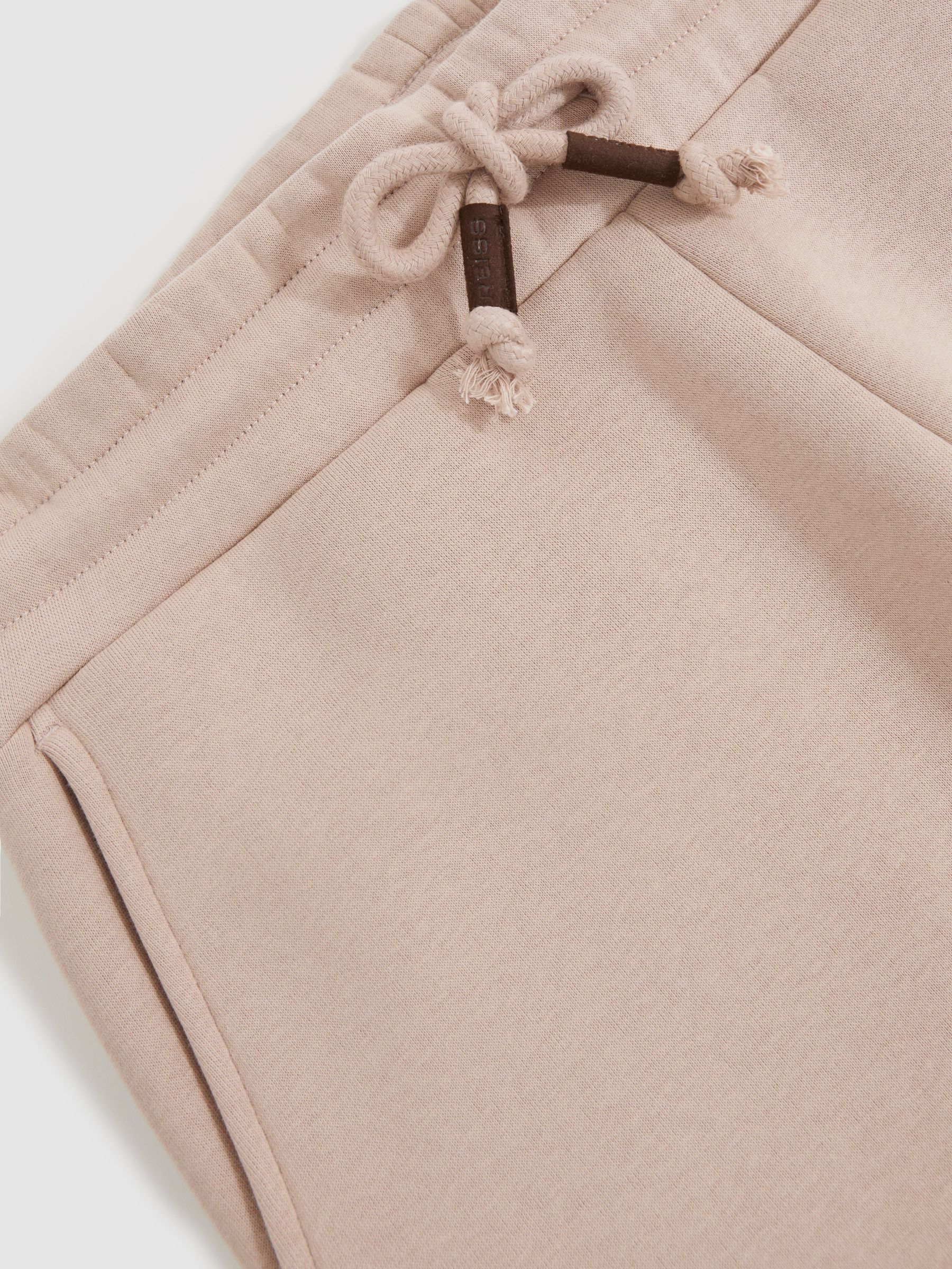 Cotton-Blend Fleece-Back Joggers in Pink - image 4