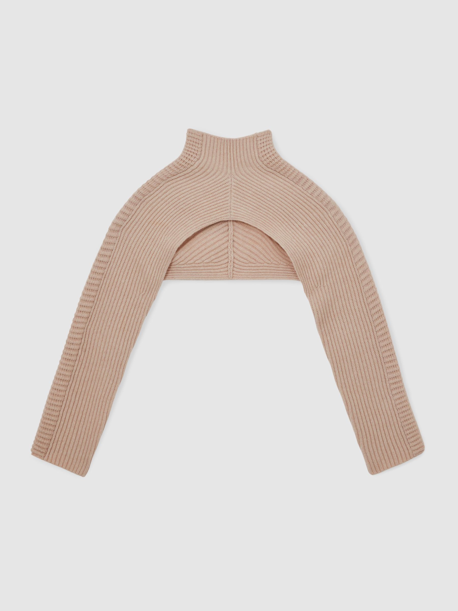 Reiss | Royal Ballet Cropped Jumper in Blush Pink - Image 2 of 7