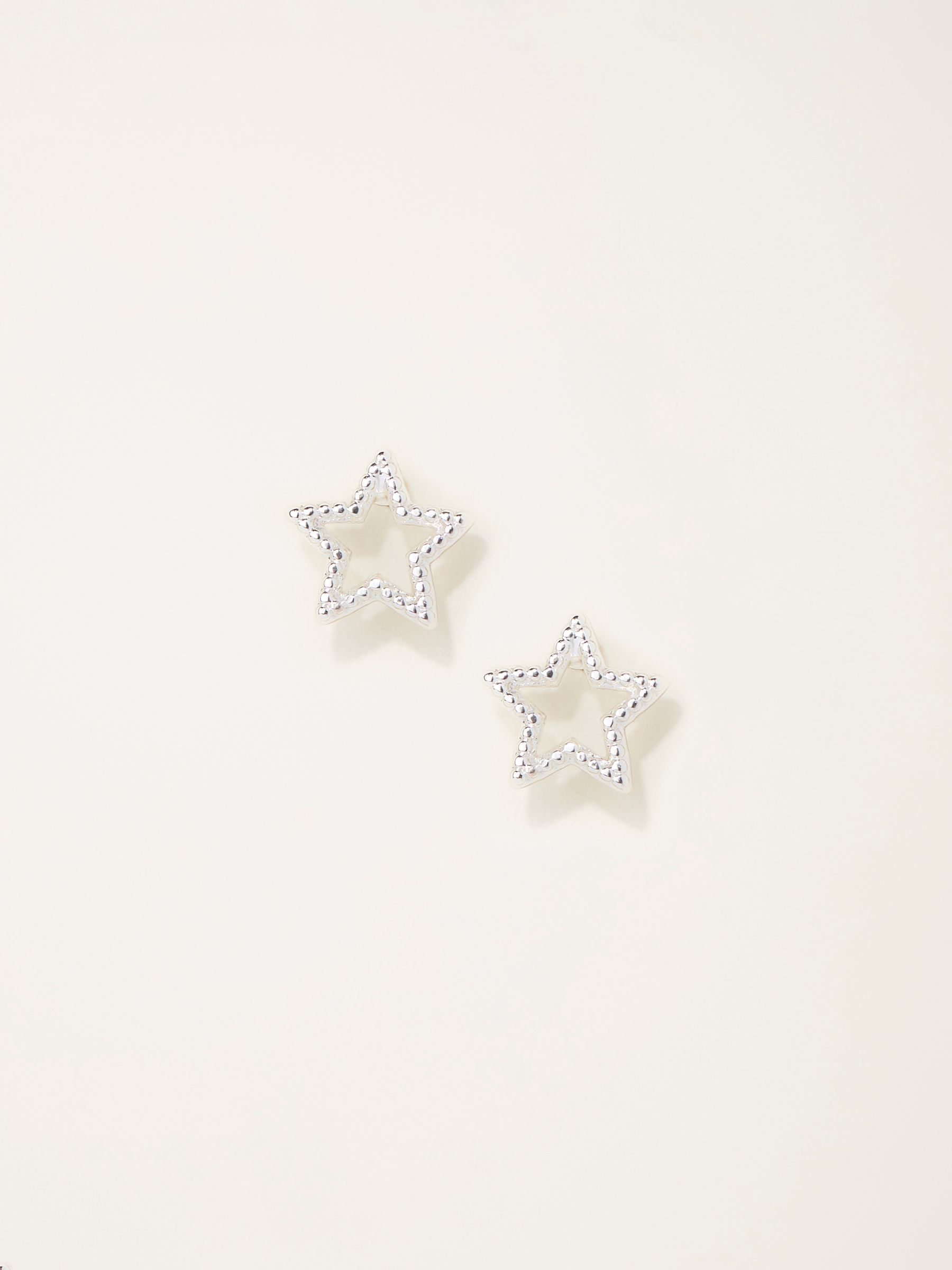 Silver Tone Star Stud Earrings - Image 1 of 2