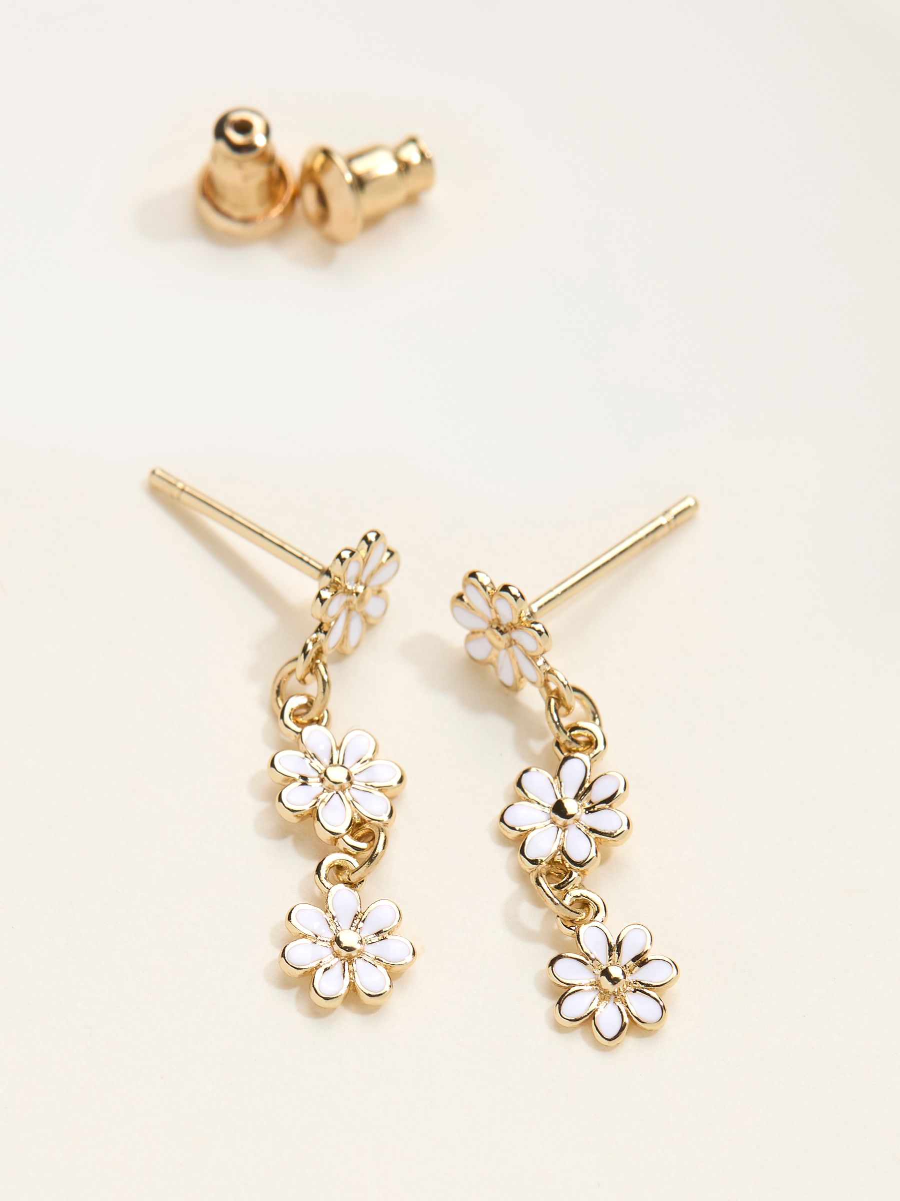 White Trio Daisy Drops - Image 2 of 2