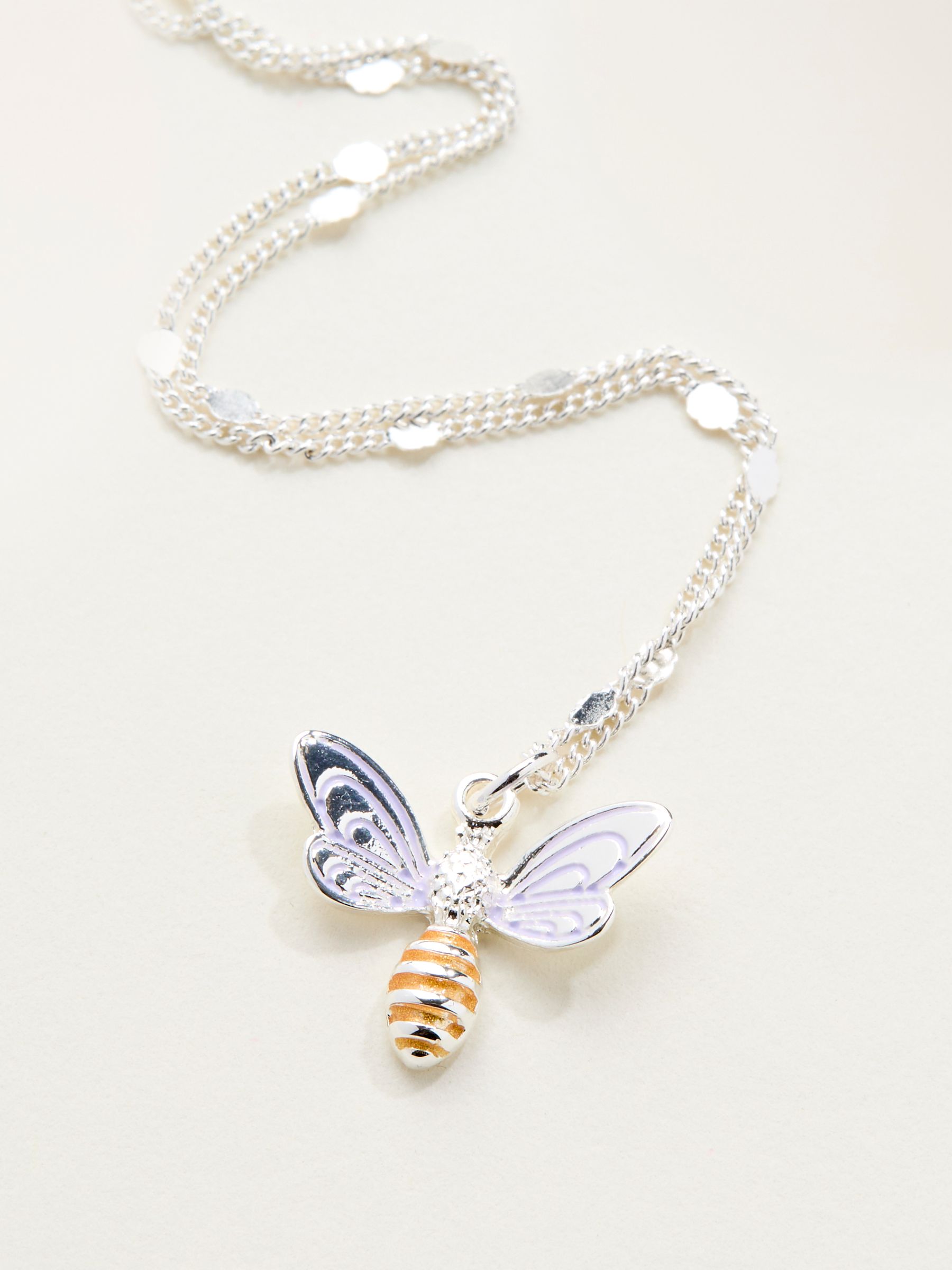Silver Tone Bee Nacklace - Image 2 of 2