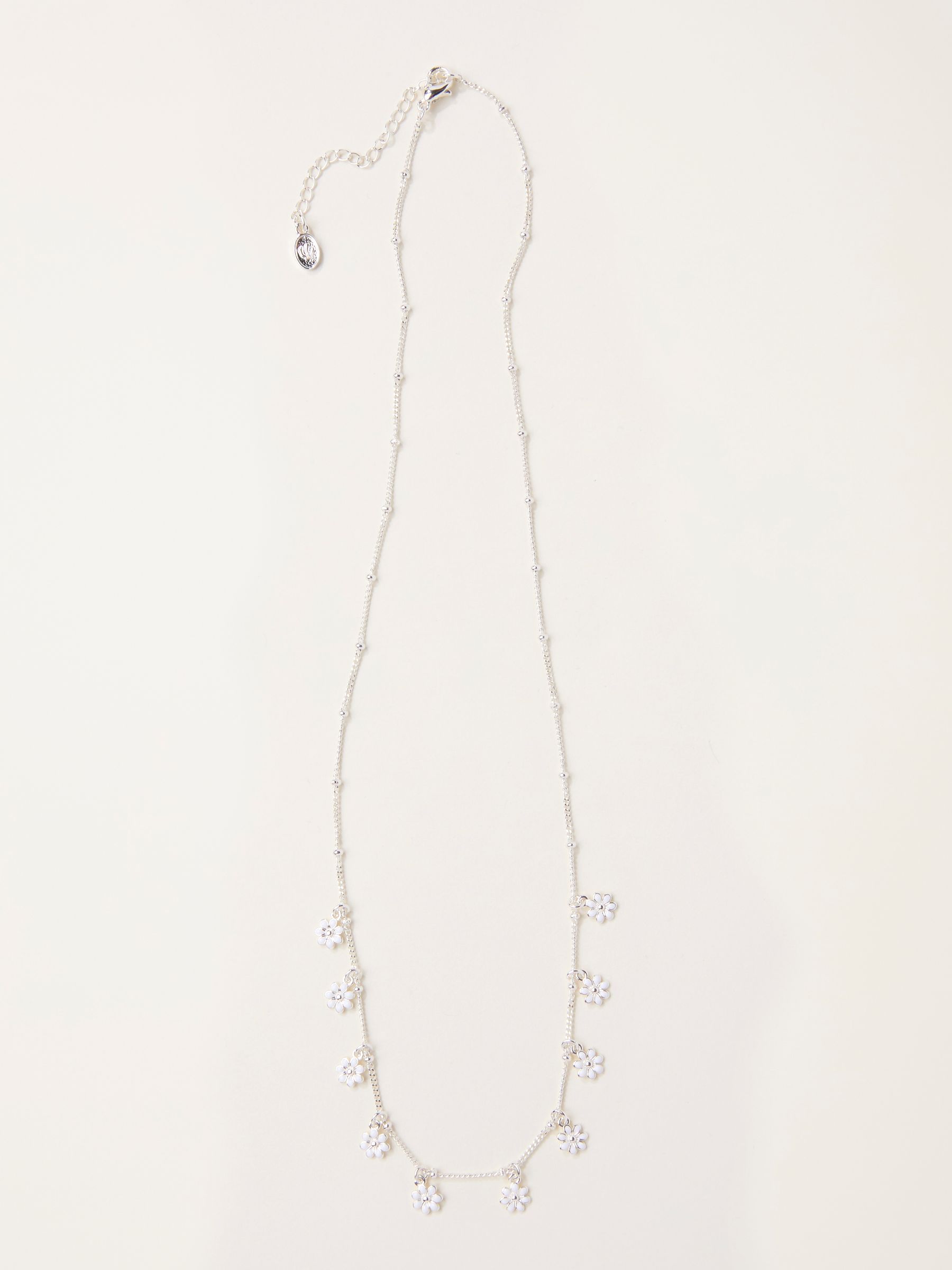 Silver Tone Daisy Necklace - Image 1 of 2
