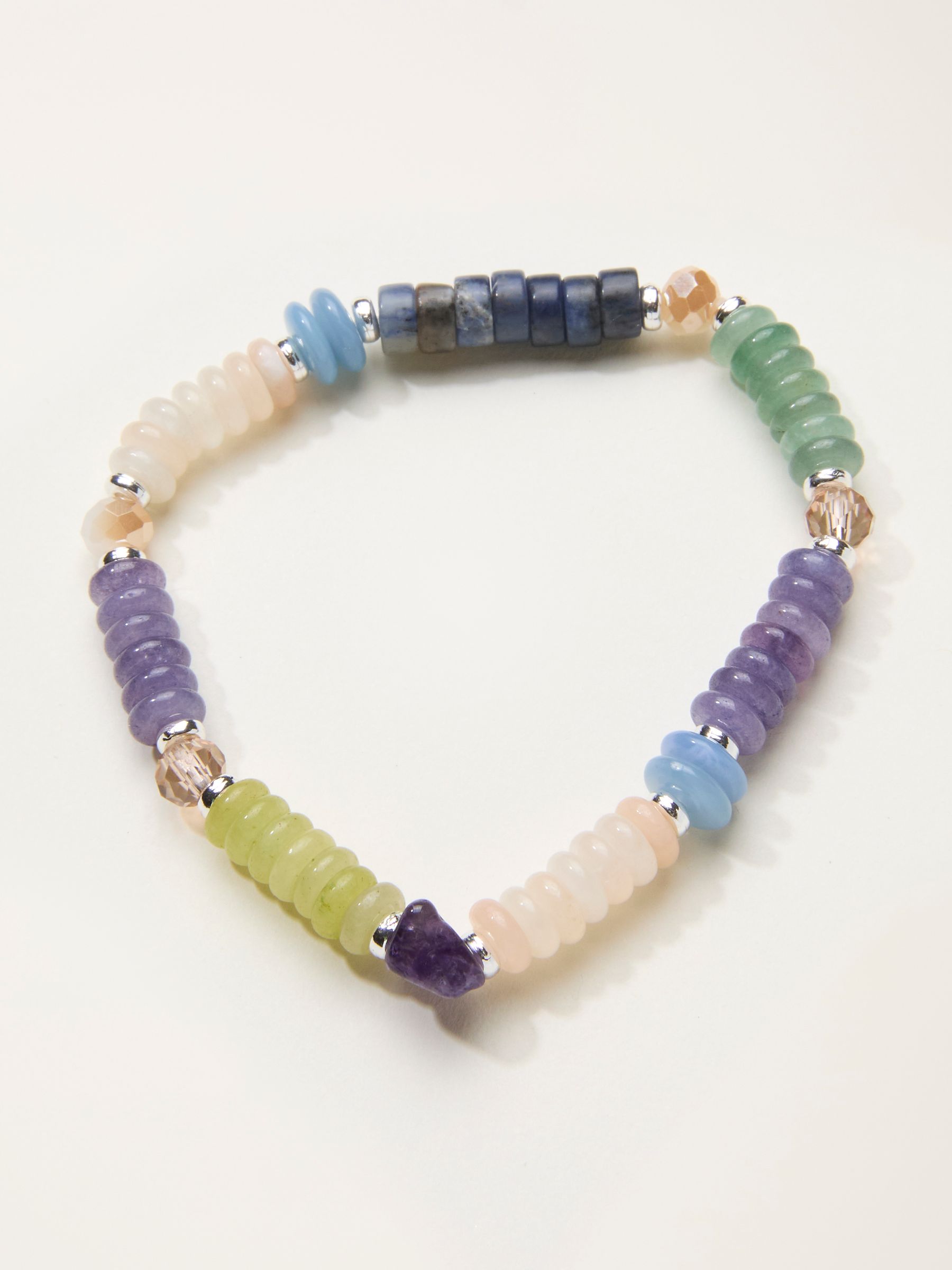 Multi Colour Stretch Bracelet - Image 1 of 2