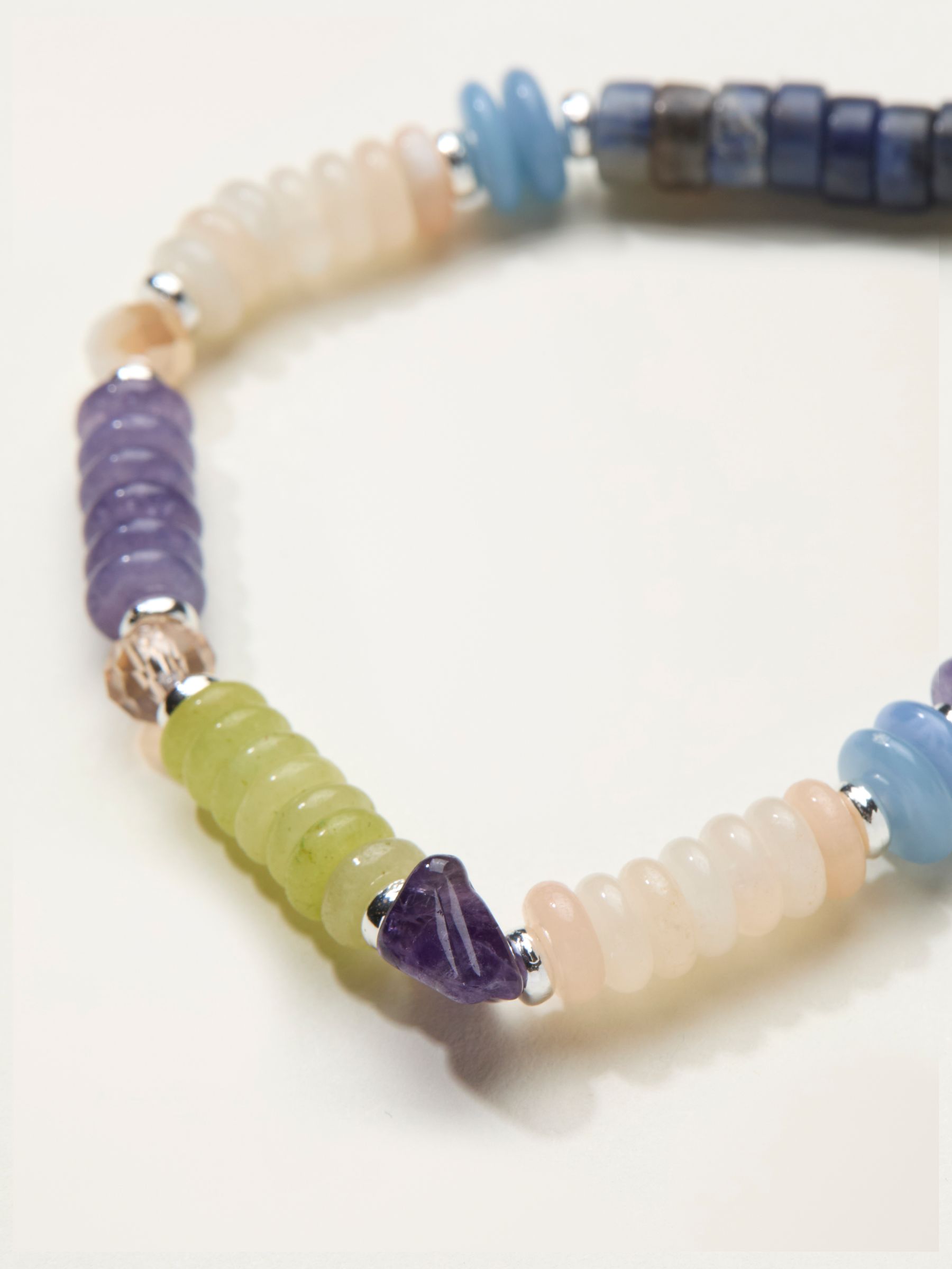 Multi Colour Stretch Bracelet - Image 2 of 2