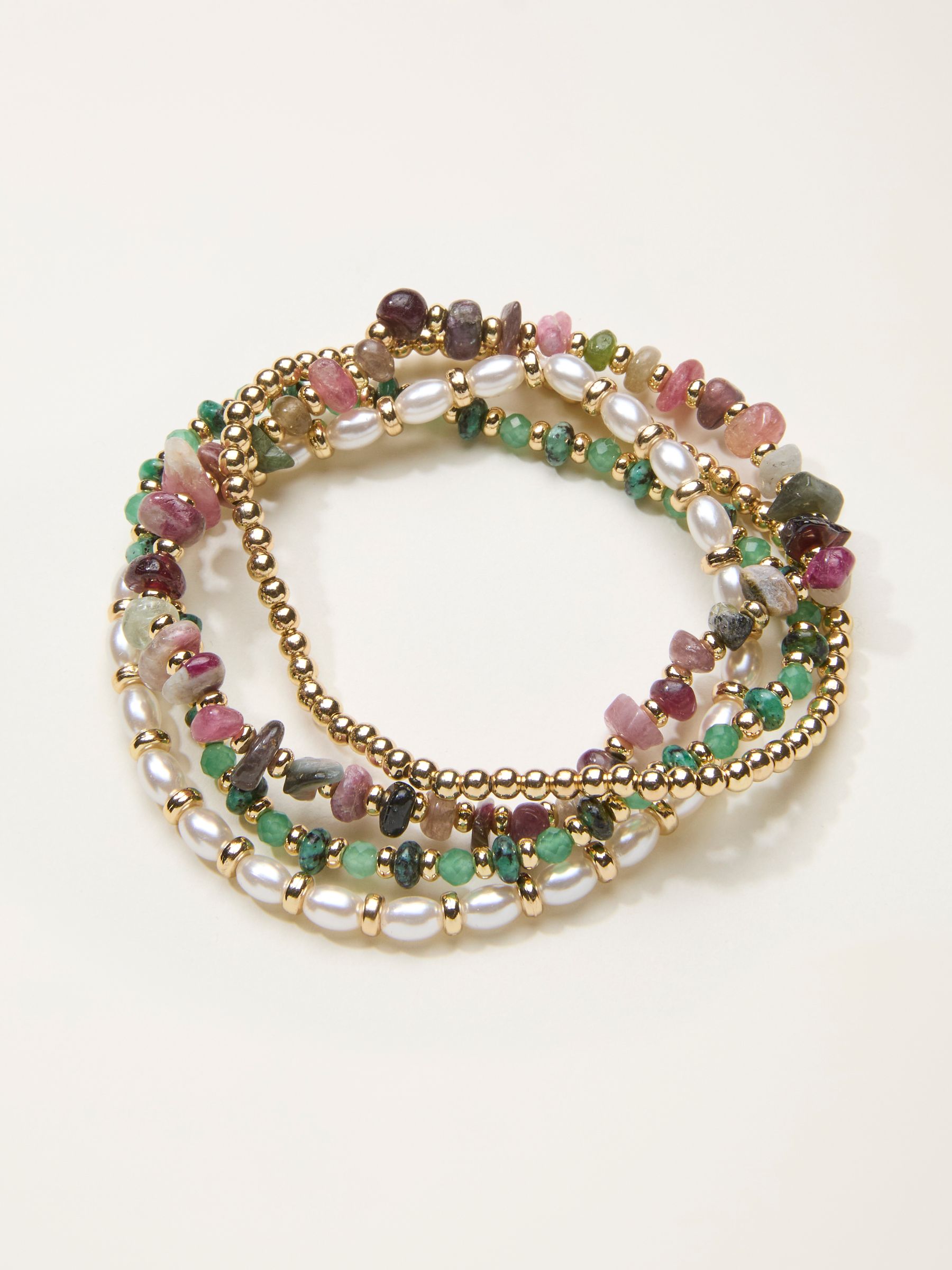 Green Multi Stretch Bracelet - Image 1 of 2