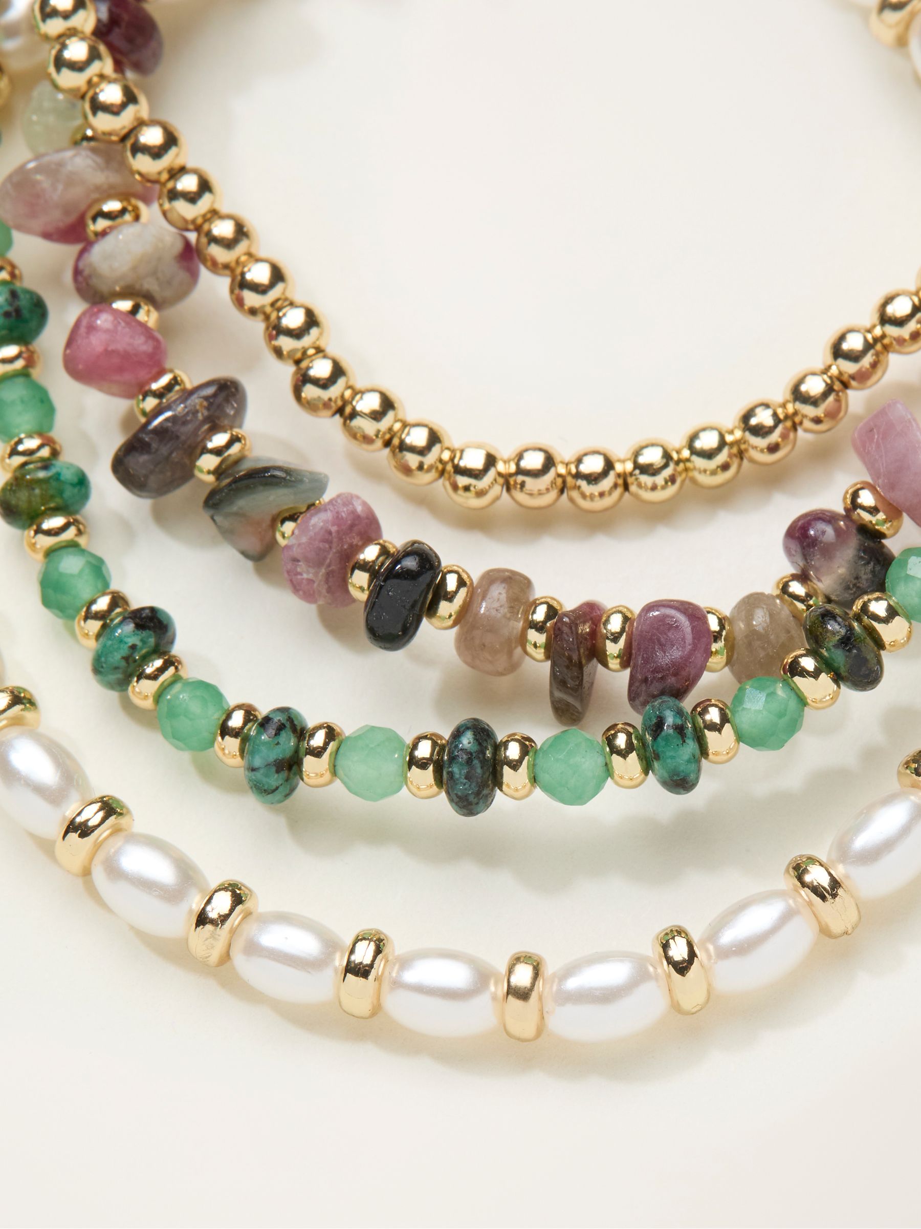 Green Multi Stretch Bracelet - Image 2 of 2