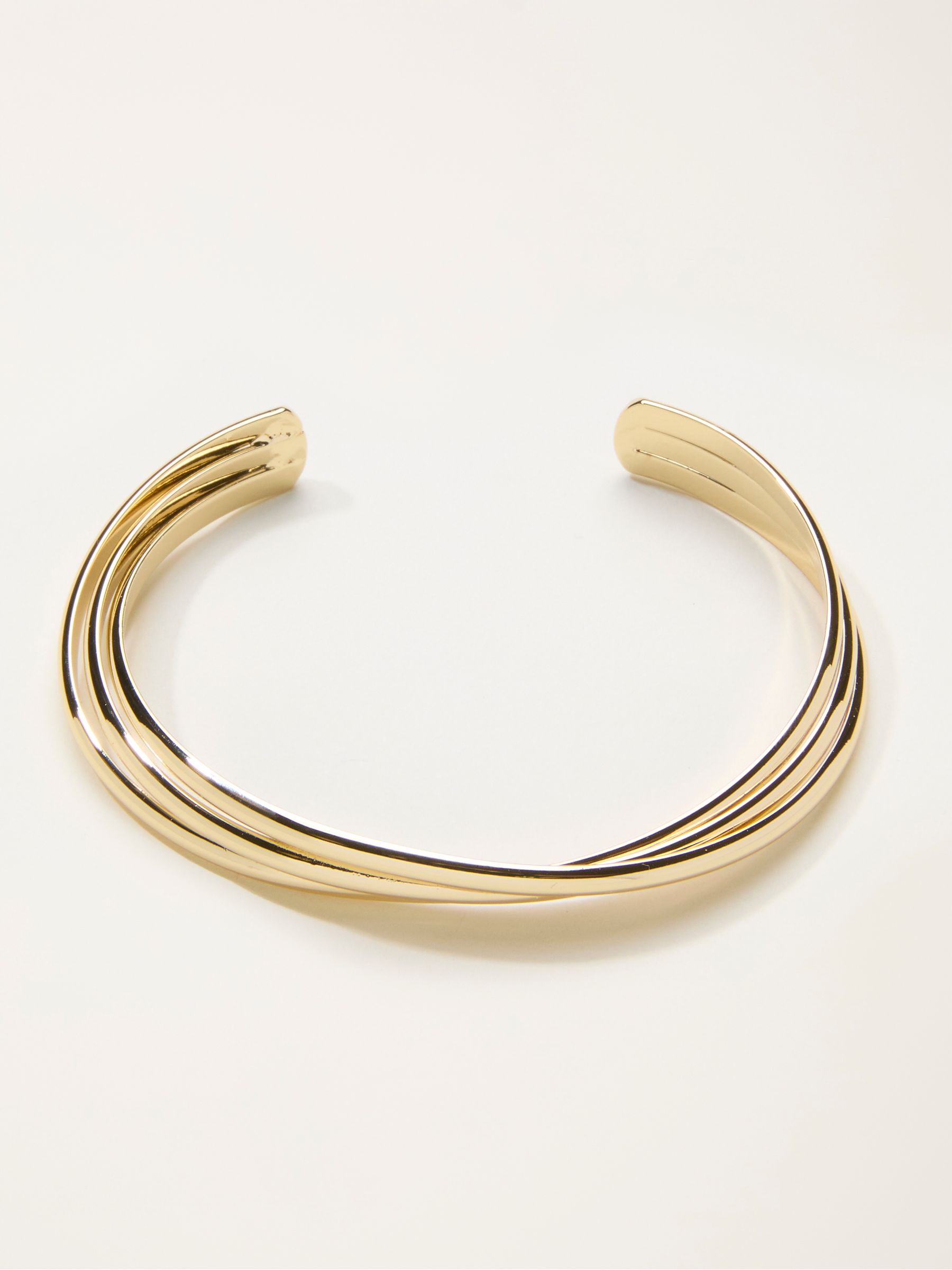 Gold Tone Twist Bangle - Image 1 of 2