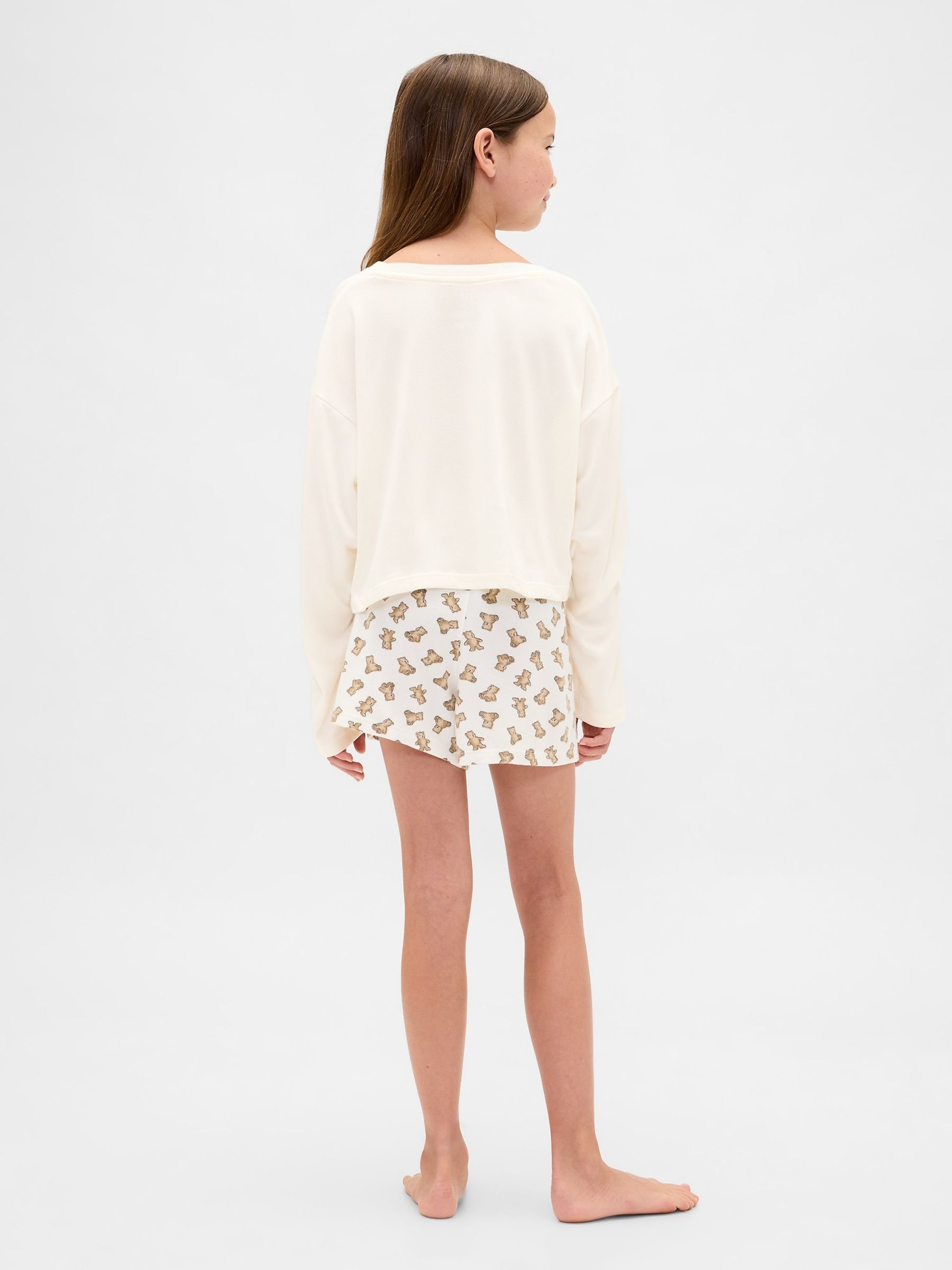 Cream Pyjama Short Set (6-13yrs) - Image 2 of 4