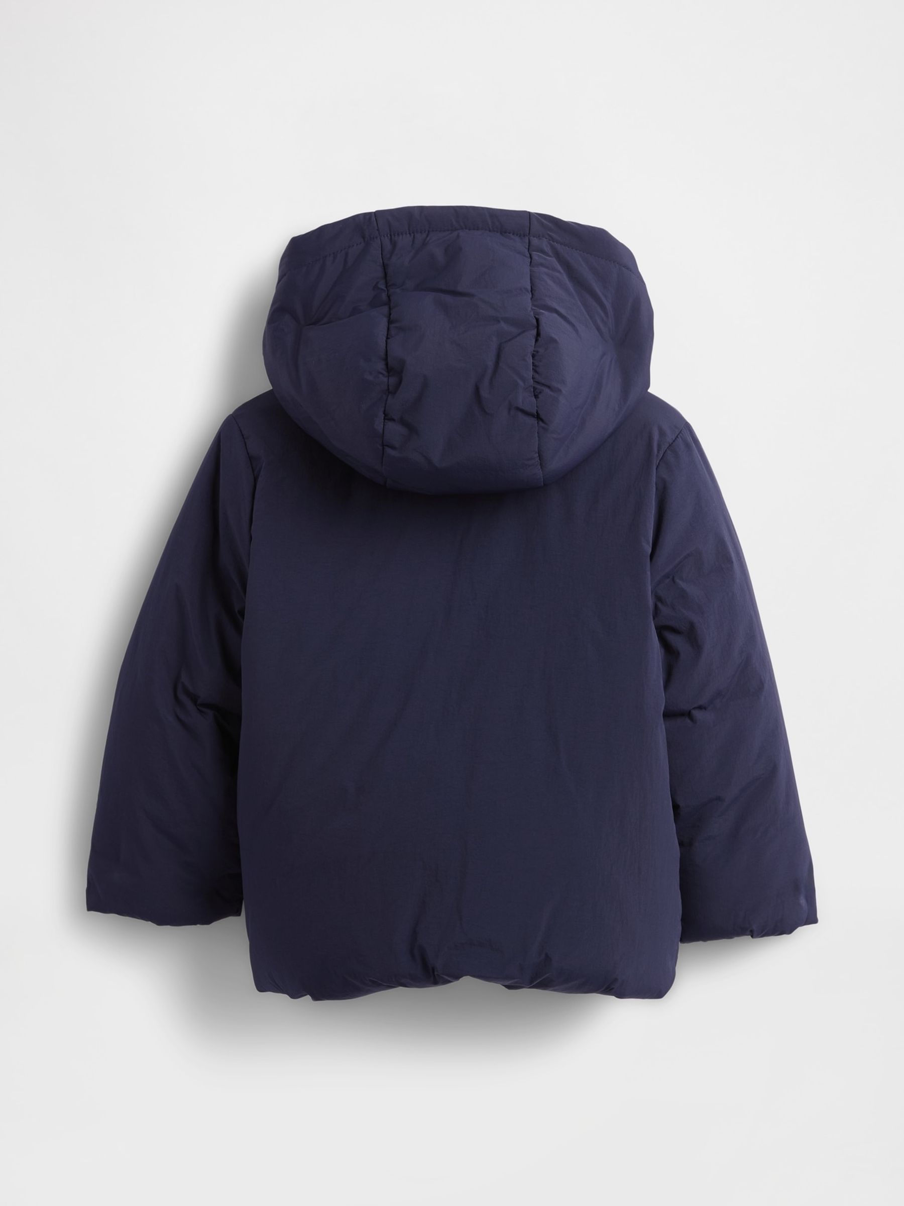Navy Blue Cosy Puffer Jacket - Image 2 of 2