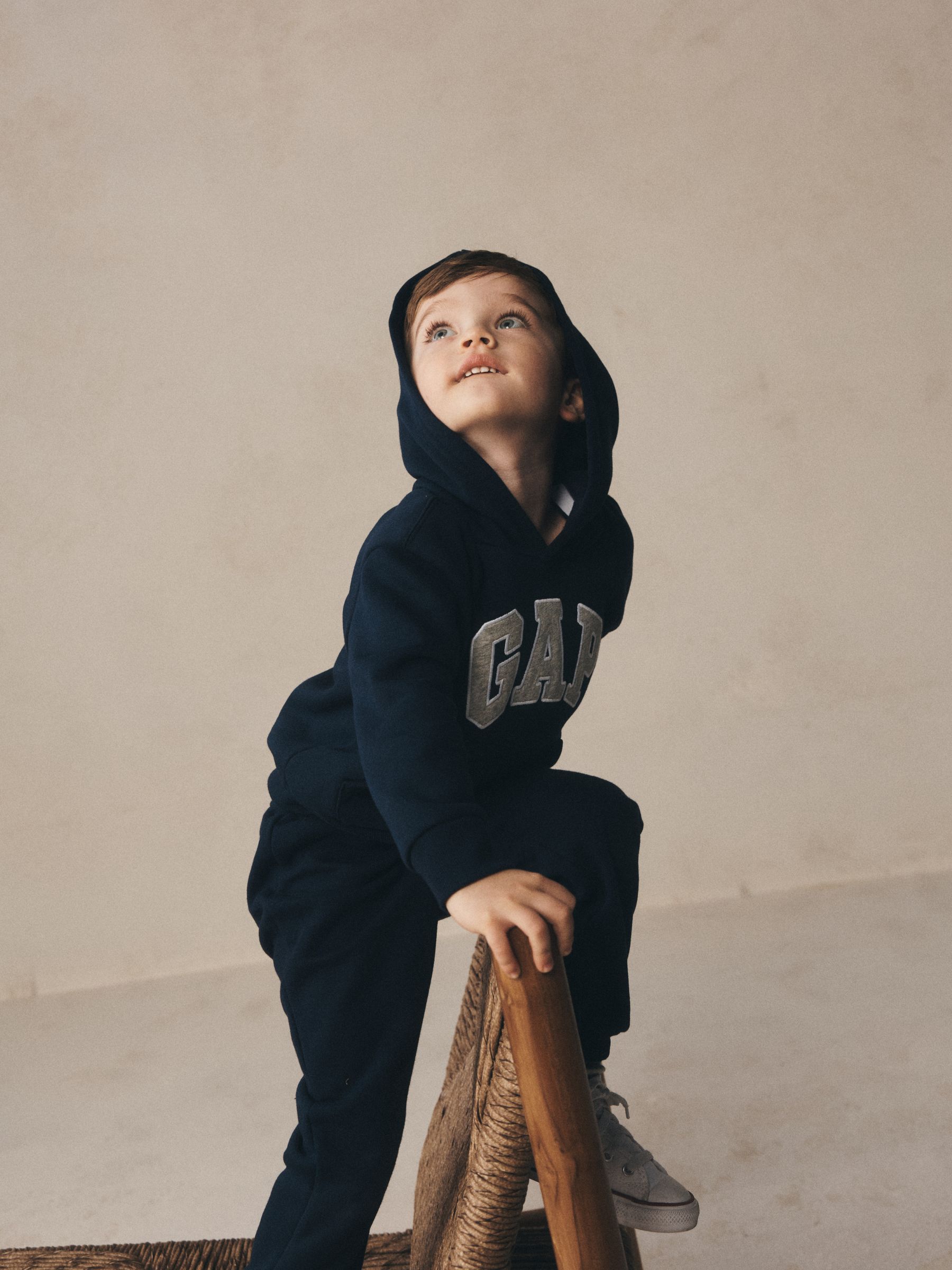 Blue Pullover Relaxed Logo Hoodie - Image 5 of 8