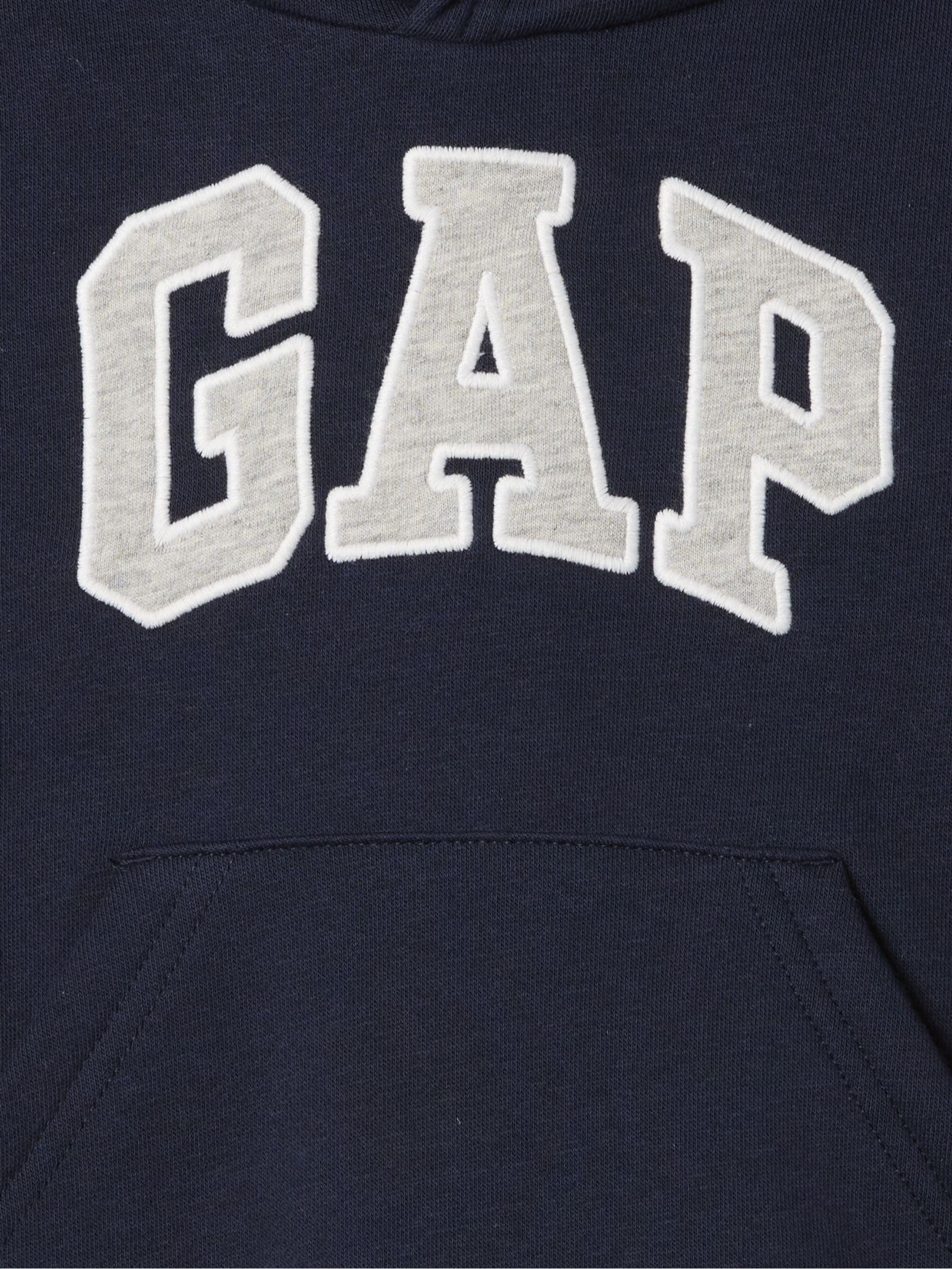 Blue Pullover Relaxed Logo Hoodie - Image 8 of 8