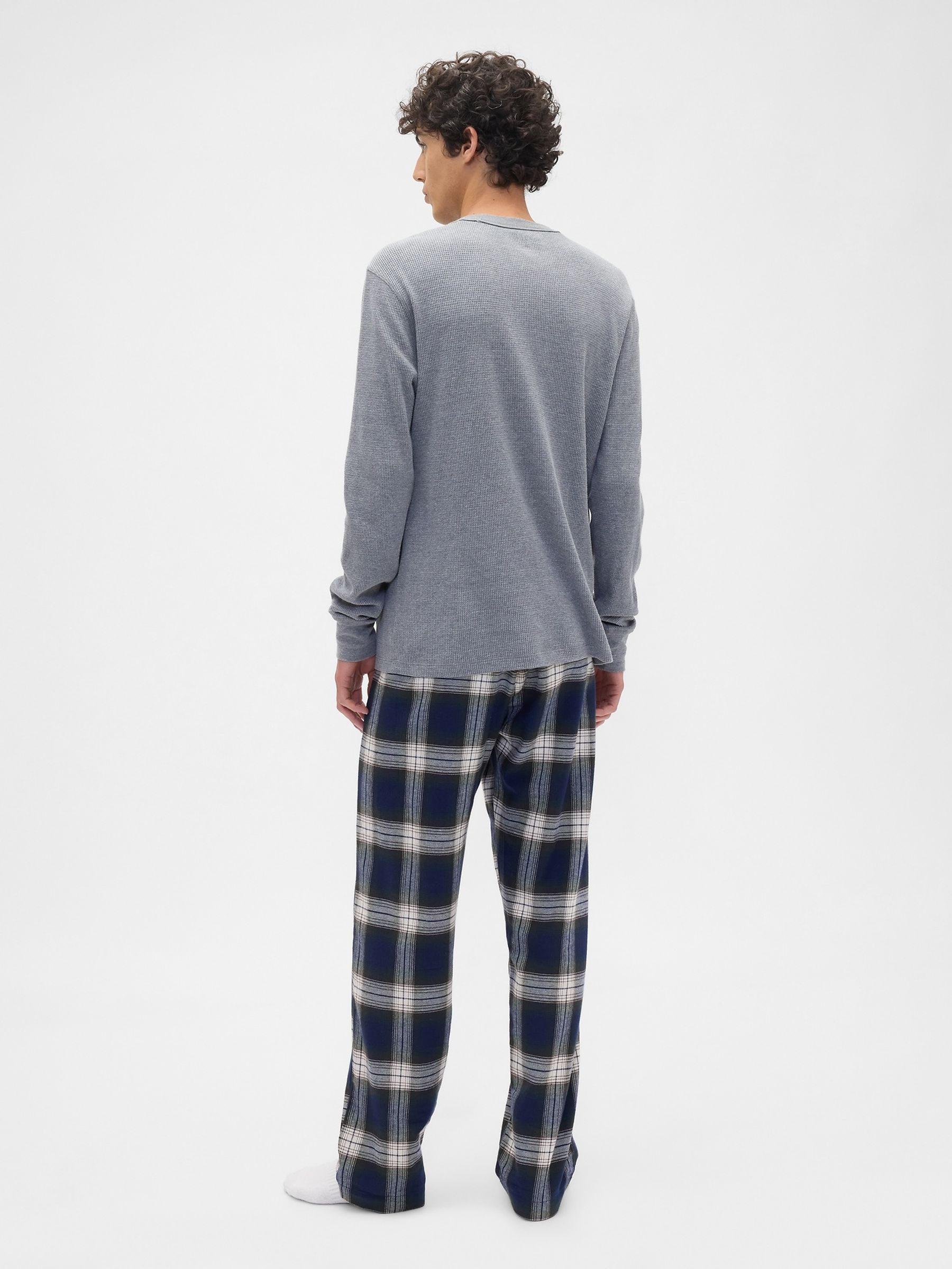 Blue Flannel Pyjama Bottoms - Image 2 of 4