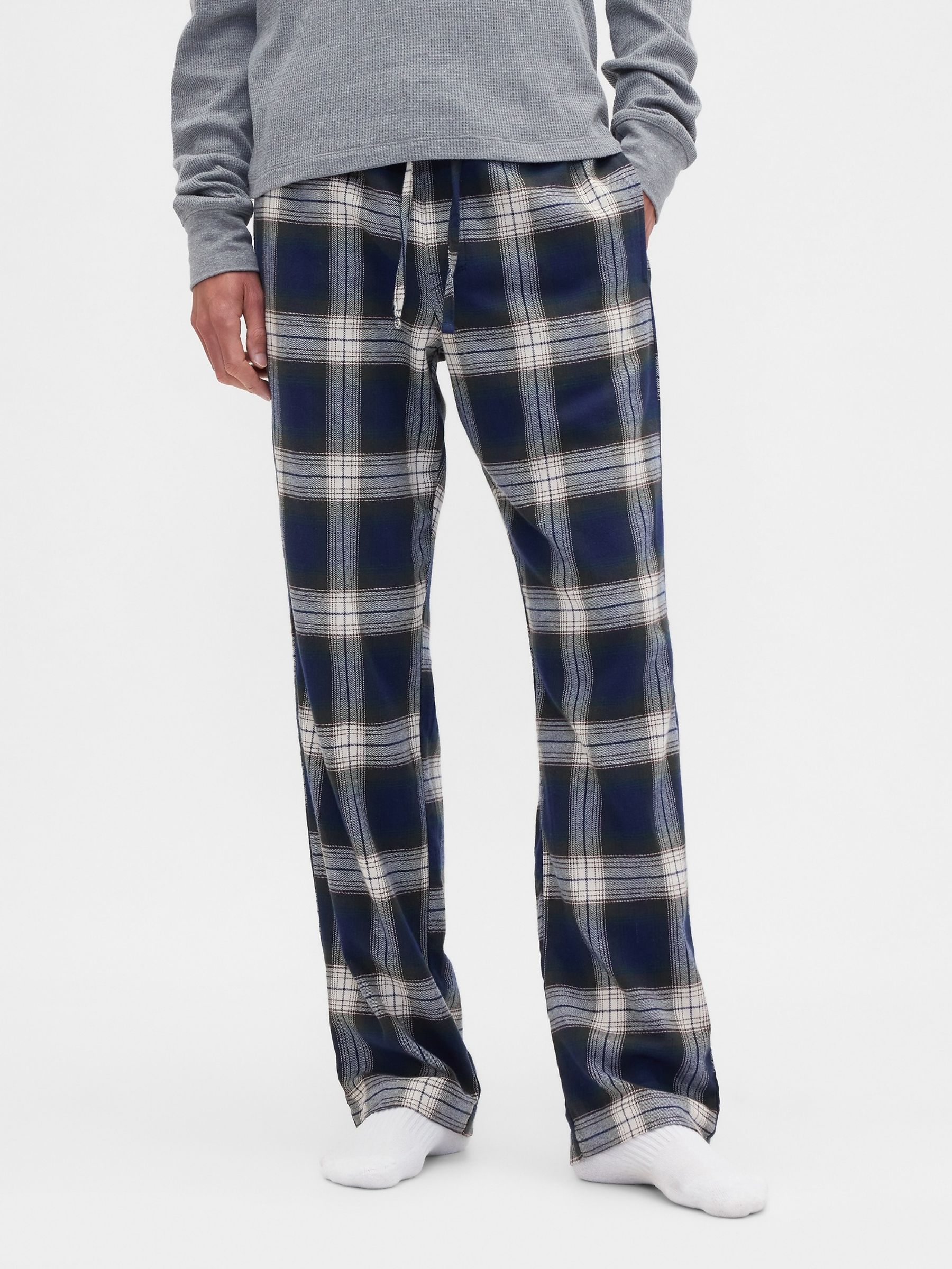 Blue Flannel Pyjama Bottoms - Image 3 of 4