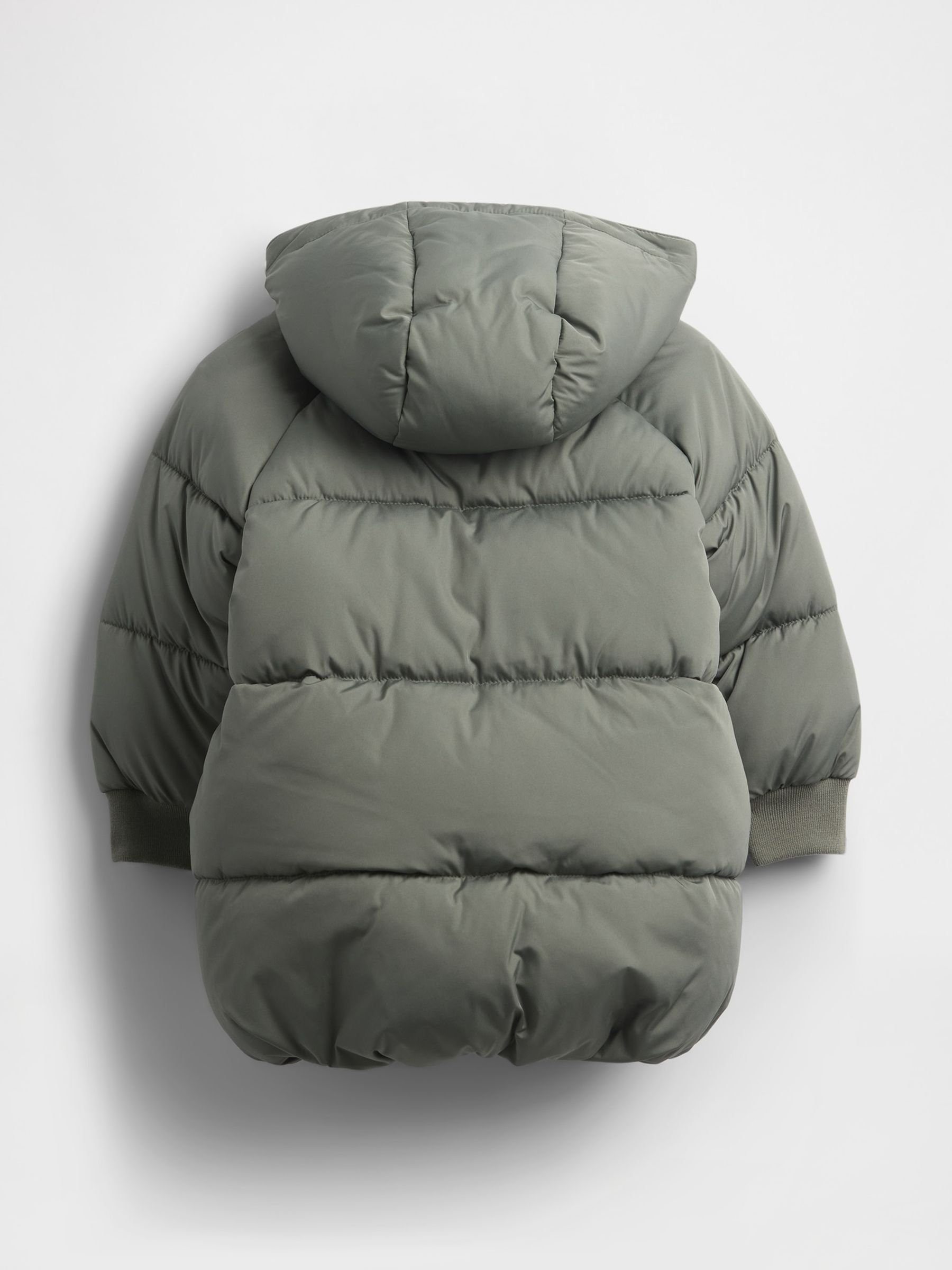 Green Heavyweight Puffer Coat (6mths-5yrs) - Image 2 of 2
