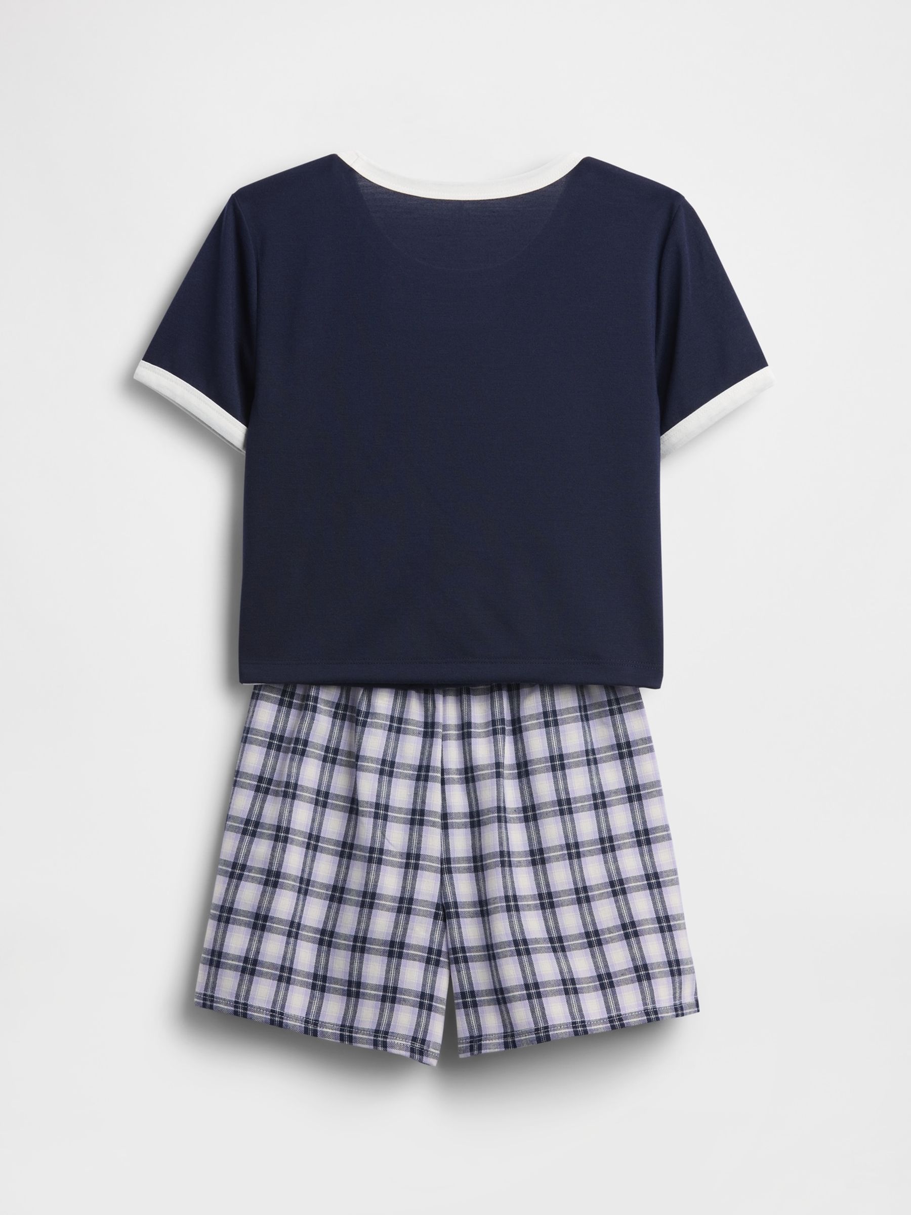 Blue Recycled Pyjama Short Set (6-13yrs) - Image 2 of 3