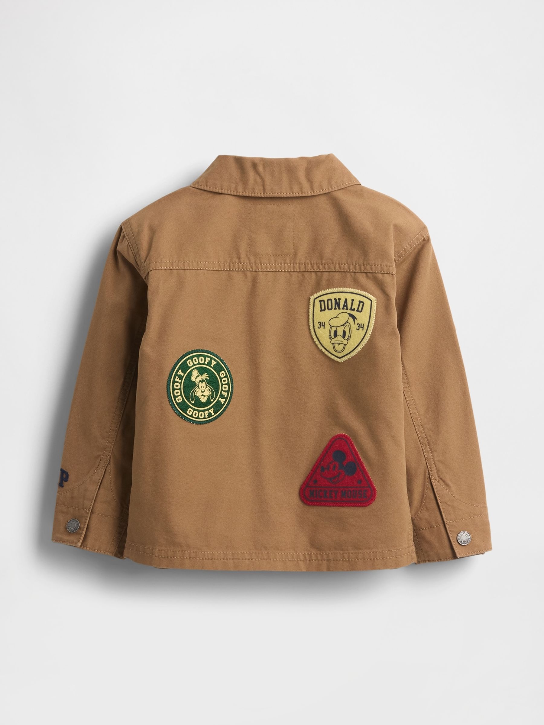 Chestnut Brown Disney Mickey Mouse Canvas Chore Jacket (6mths-5yrs) - Image 2 of 2