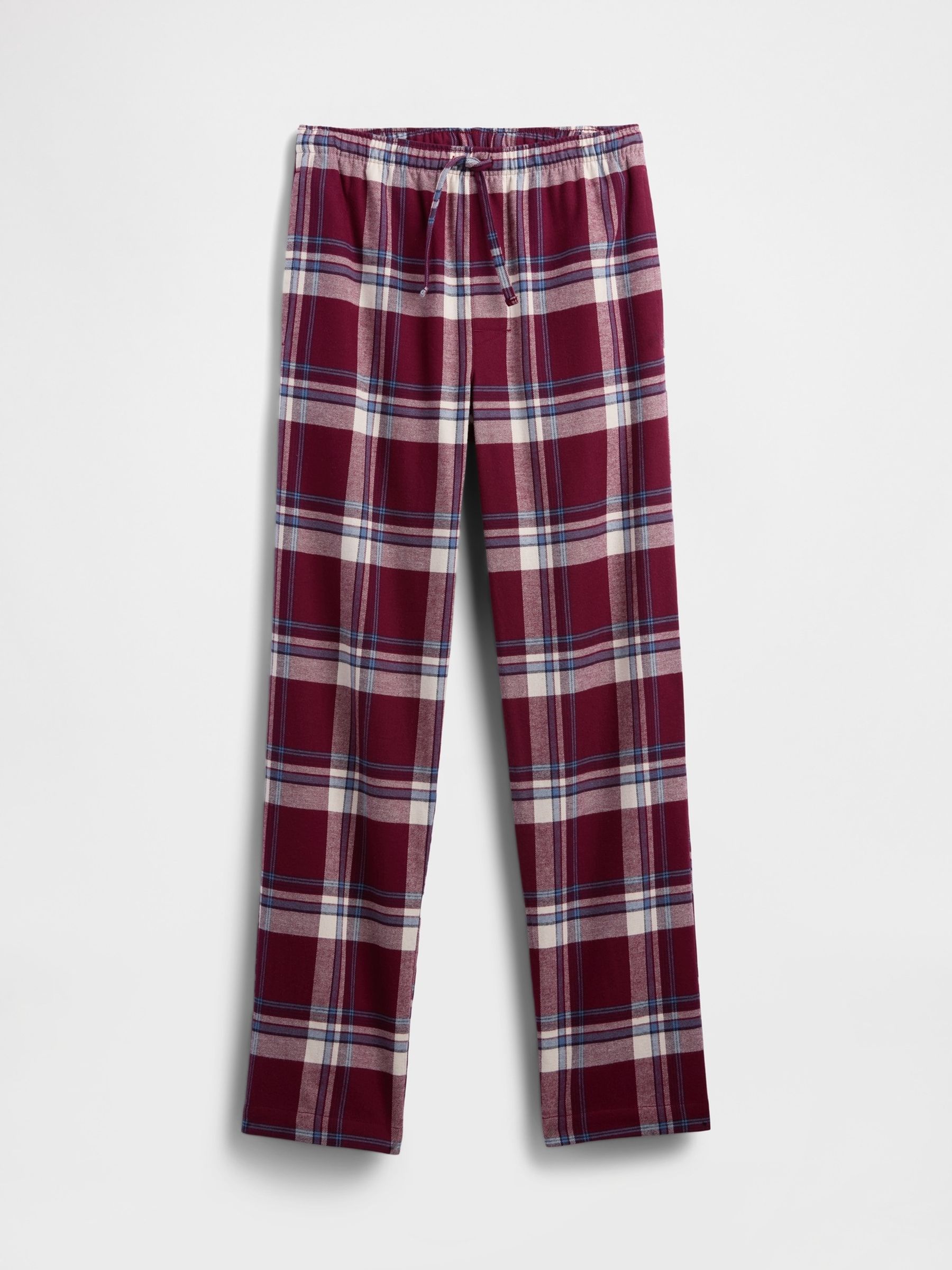 Burgandy Red Relaxed Flannel Pyjama Trousers - Image 5 of 5