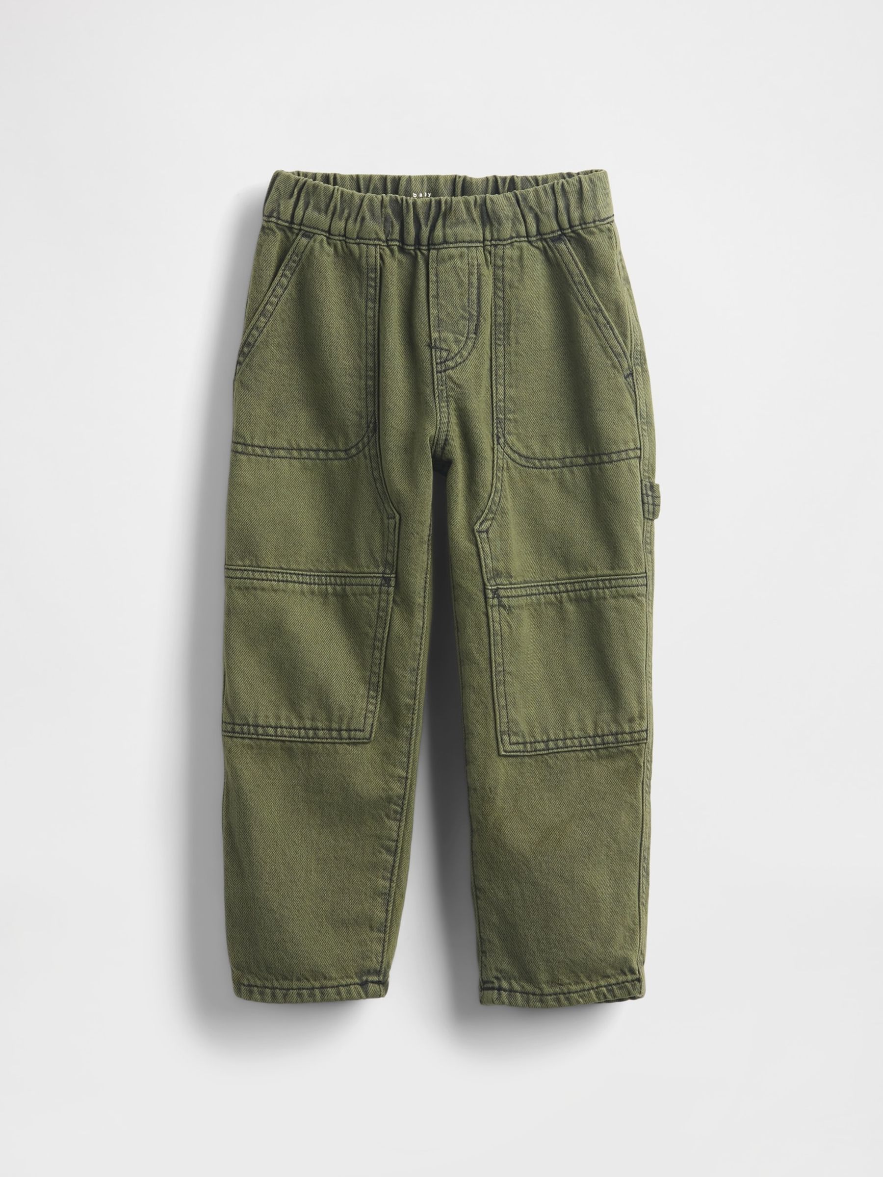 Green Pull On Baggy Carpenter Jeans (6mths-5yrs) - Image 2 of 4
