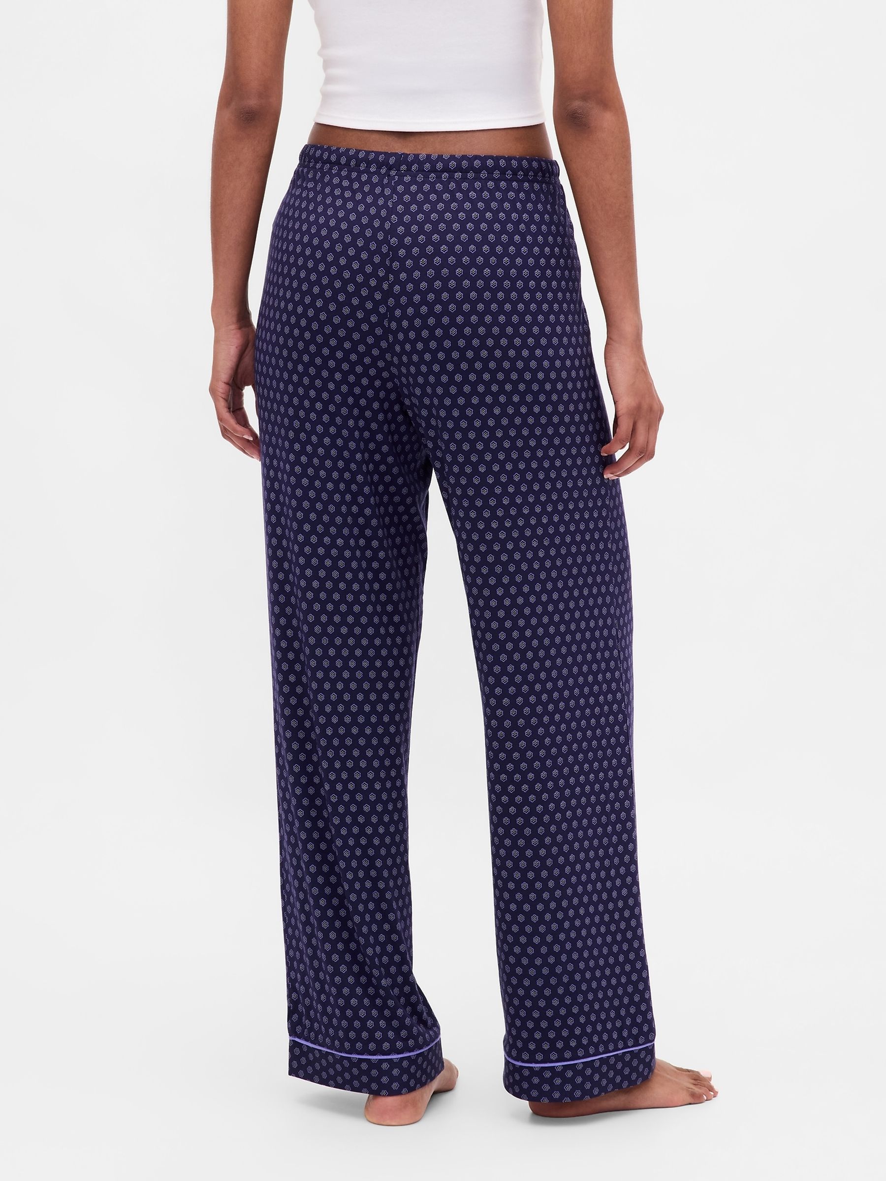 Purple Modal Pyjamas Trousers - Image 2 of 5