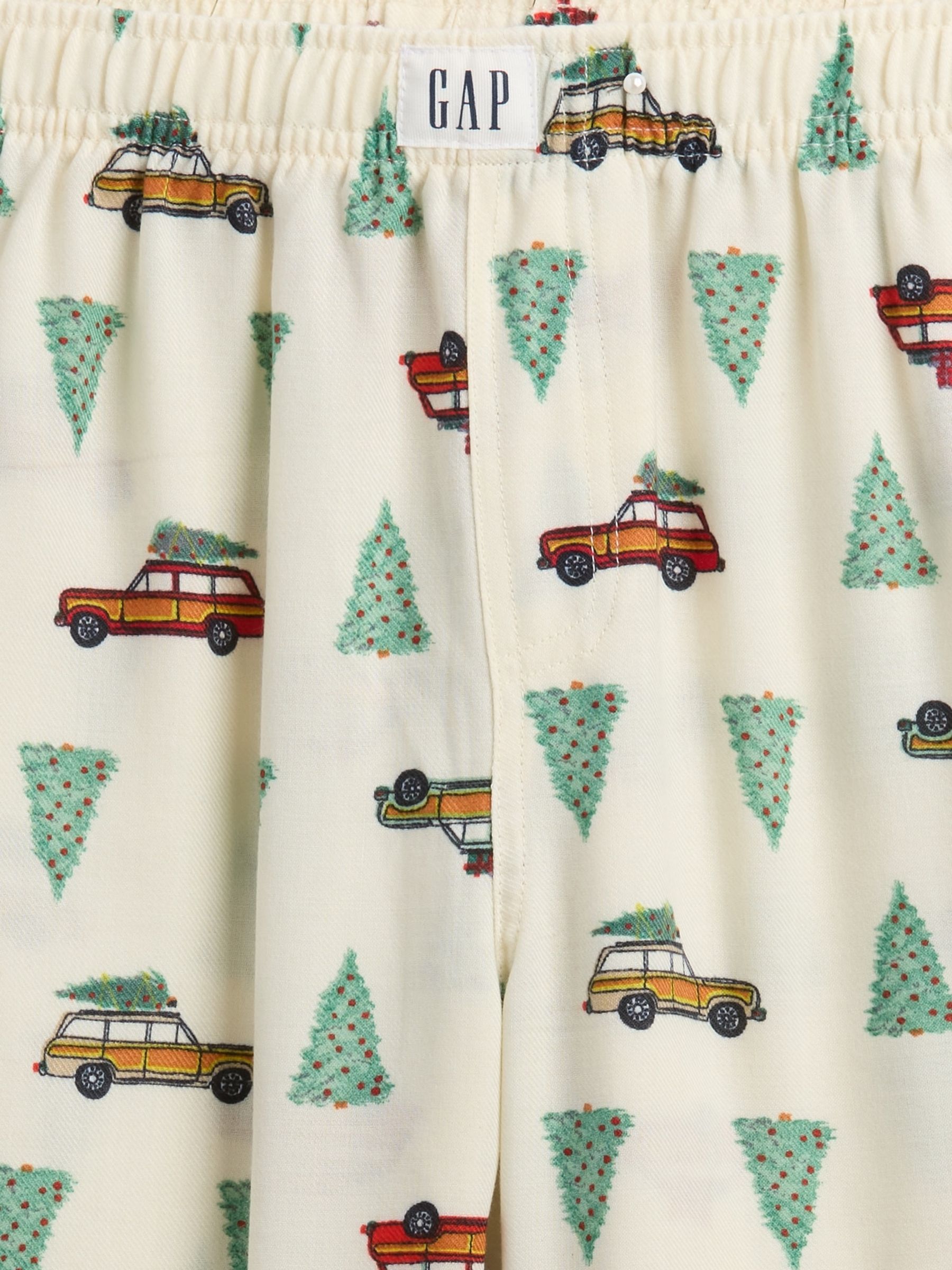 Cream Christmas Pyjama Bottoms (4-13yrs) - Image 3 of 3