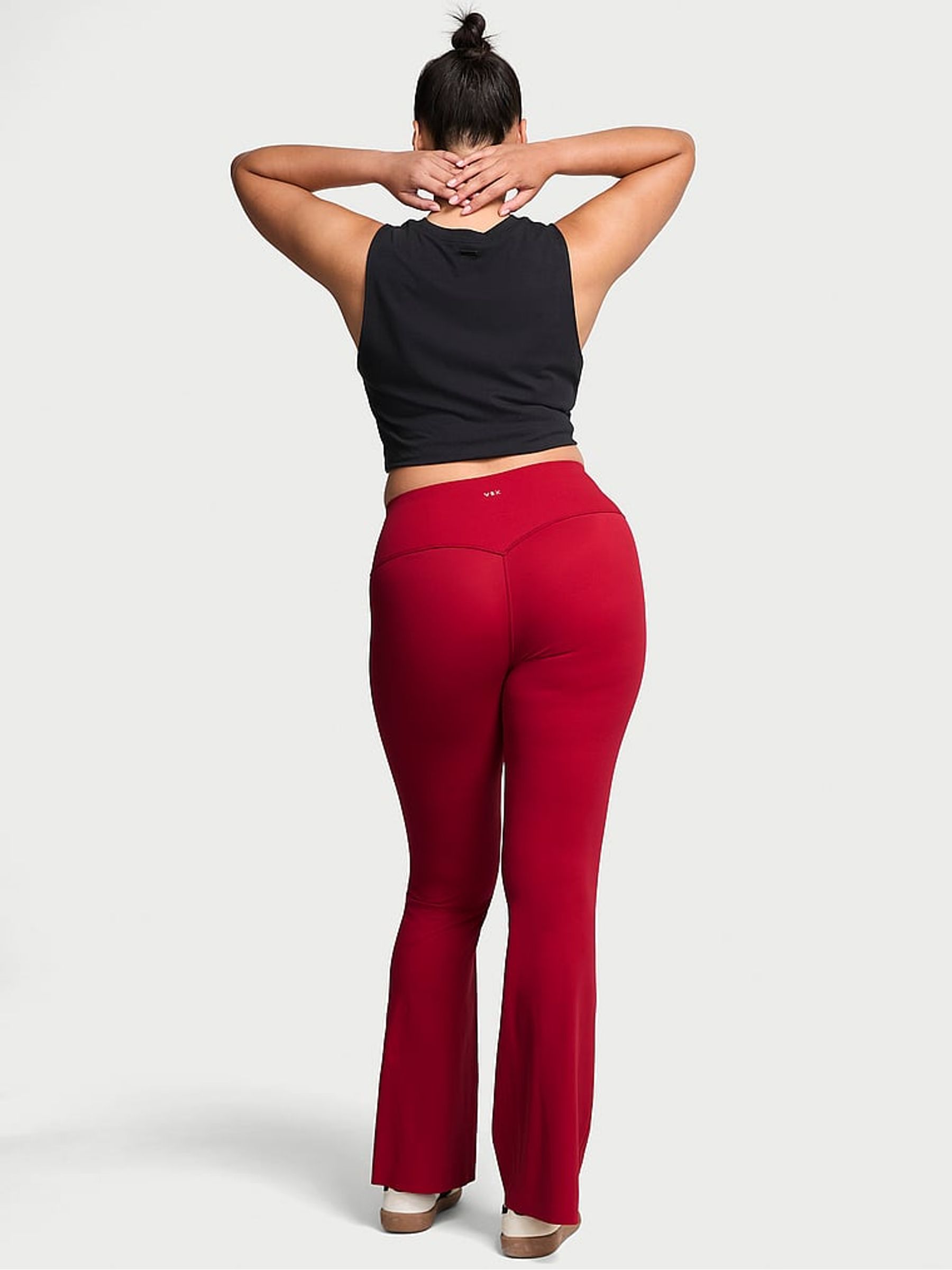 Red Lacquer Elevate™ Stretch Flare Leggings - Image 2 of 3