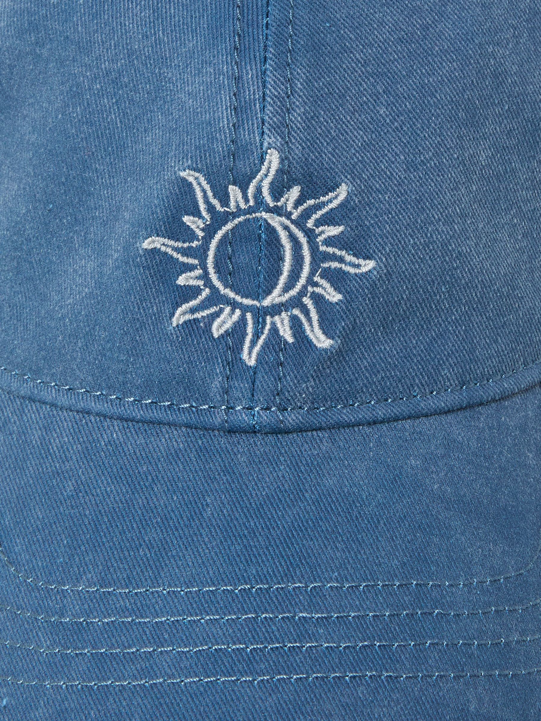 Blue Embroidered Sun Cap - Image 2 of 2