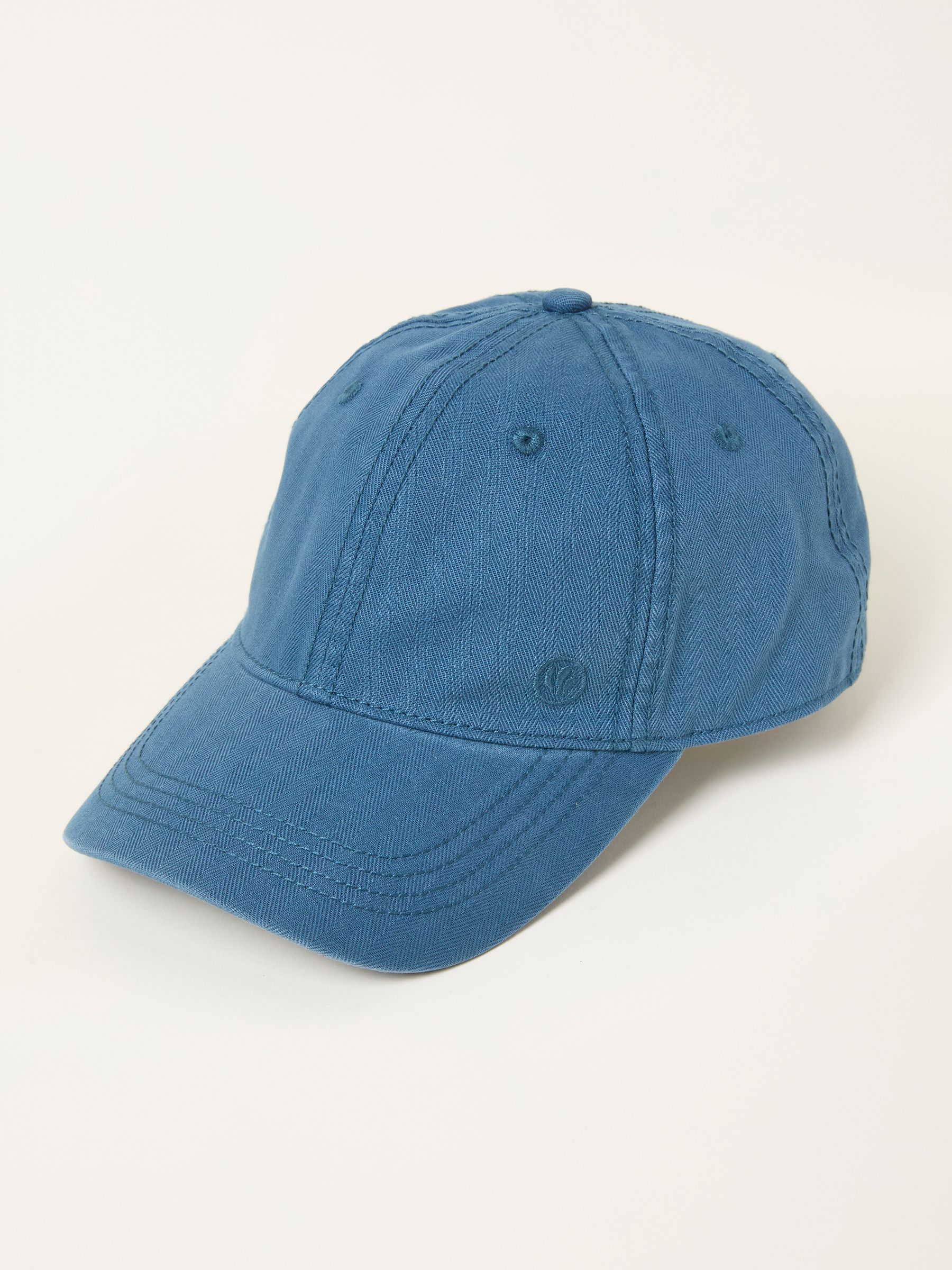 Blue Herringbone Baseball Cap - Image 1 of 2
