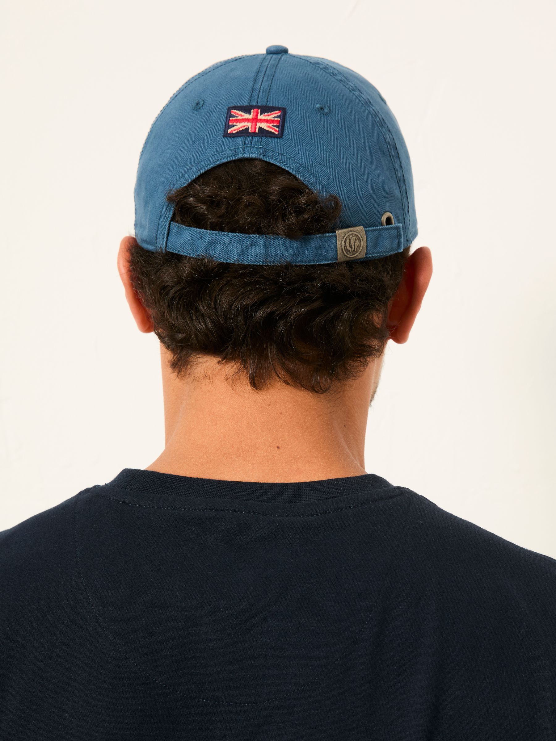 Blue Herringbone Baseball Cap - Image 4 of 4
