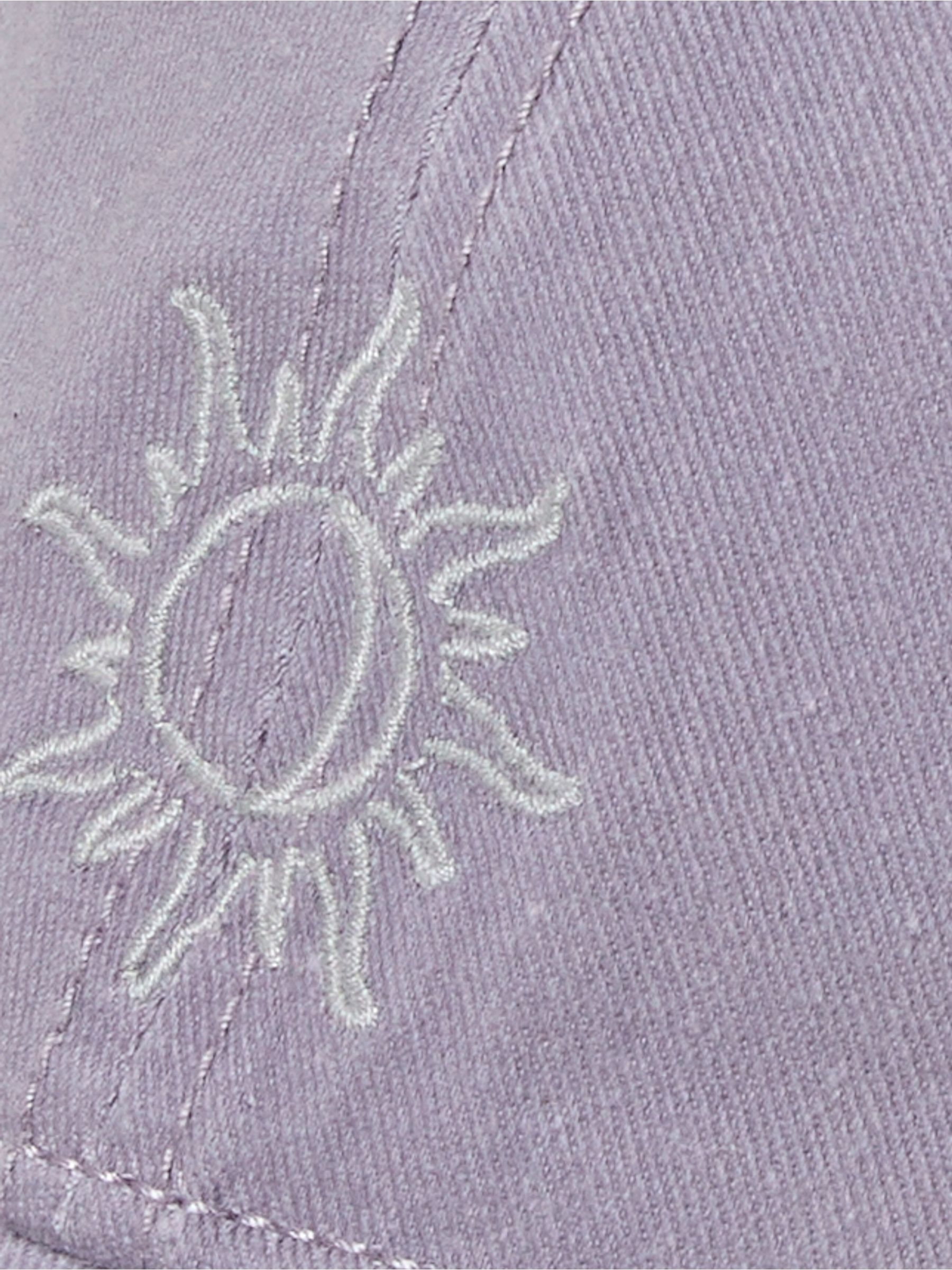 Purple Embroidered Sun Cap - Image 3 of 3