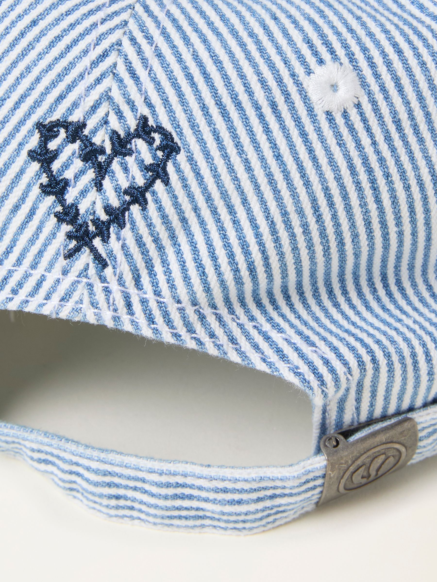 Blue Stripe Heart Embroidered Cap - Image 2 of 2