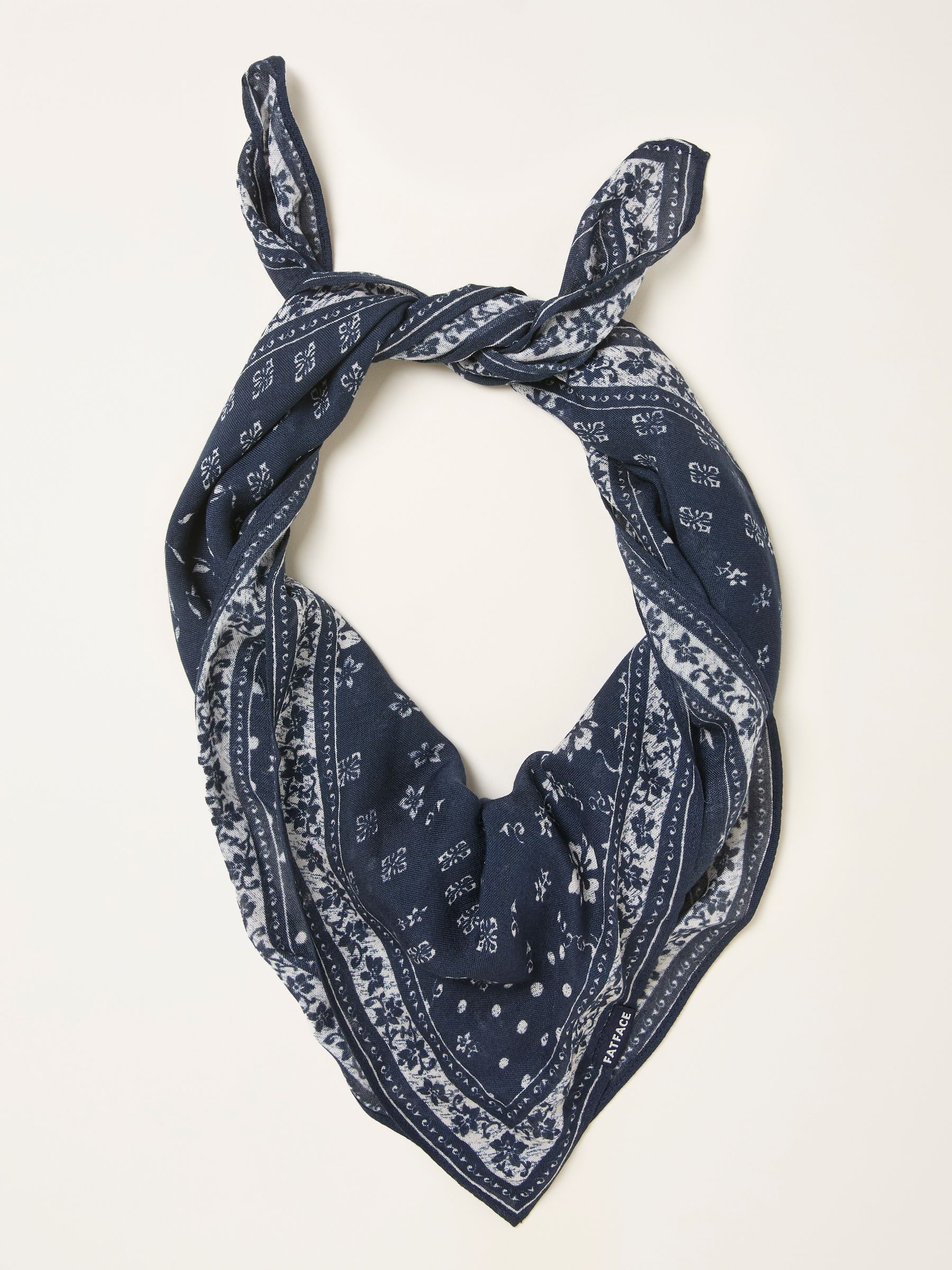 Navy Bandana Hair Scarf - Image 3 of 4