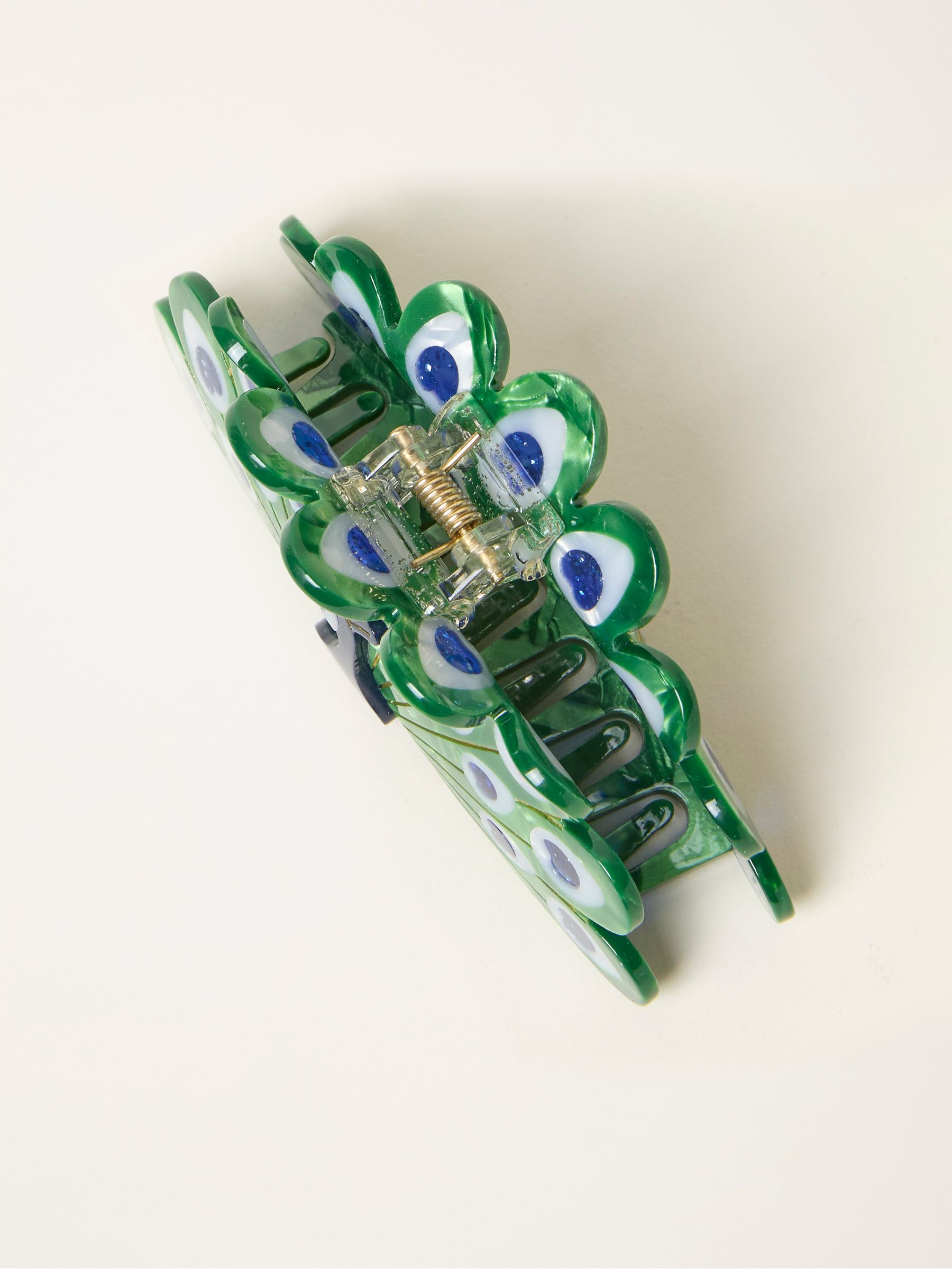 Green Peacock Claw Clip - Image 3 of 3