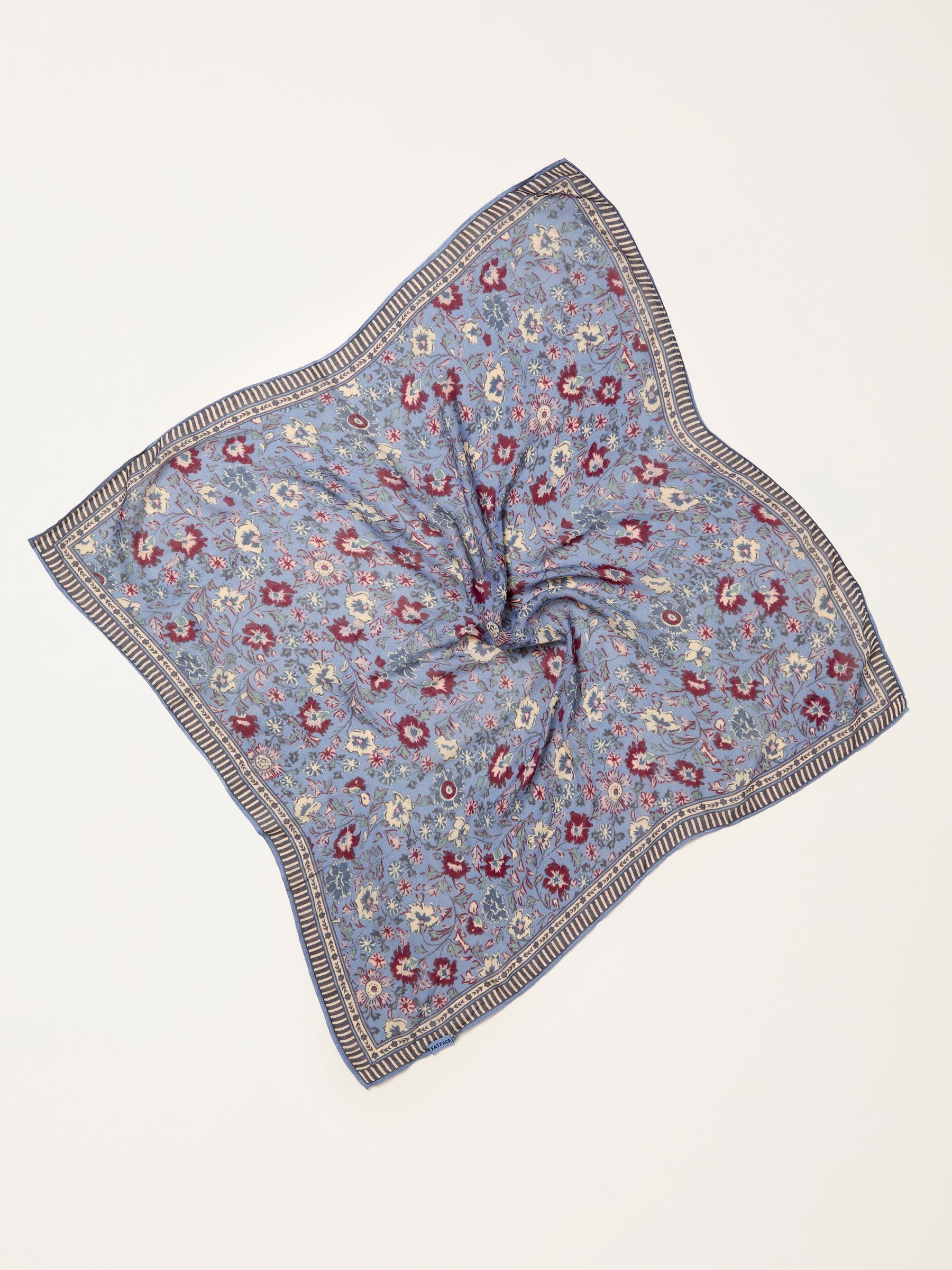 Blue Vintage Ditsy Hair Scarf - Image 2 of 2