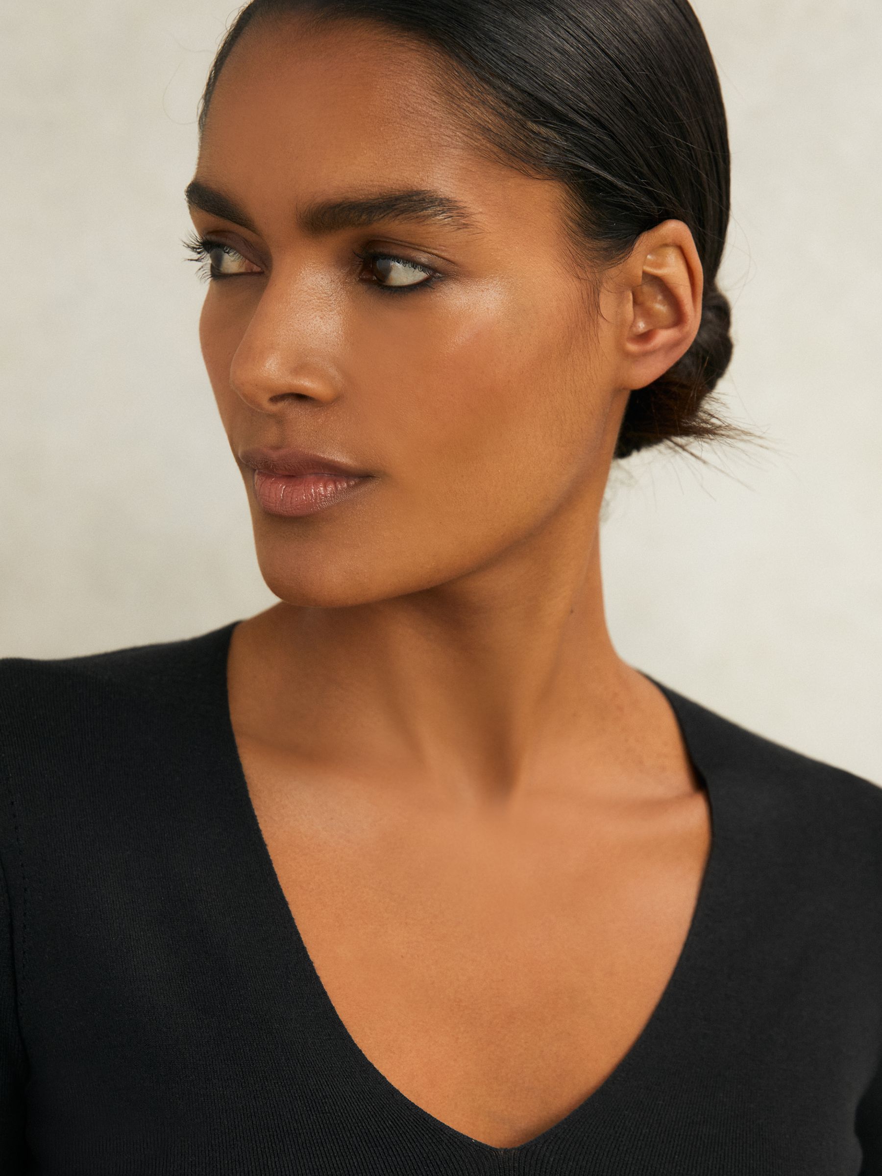 Atelier Knitted Silk-Blend Top in Black - Image 3 of 5
